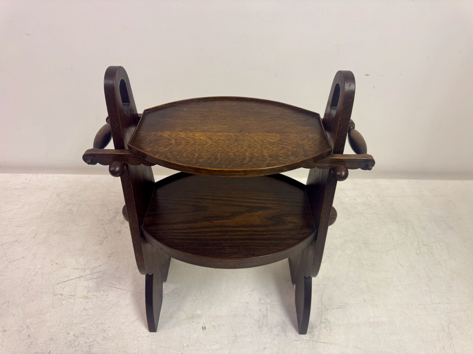 1930s Two Tier Etagere Side Table In The Style Of Charles Dudouyt photo for sale