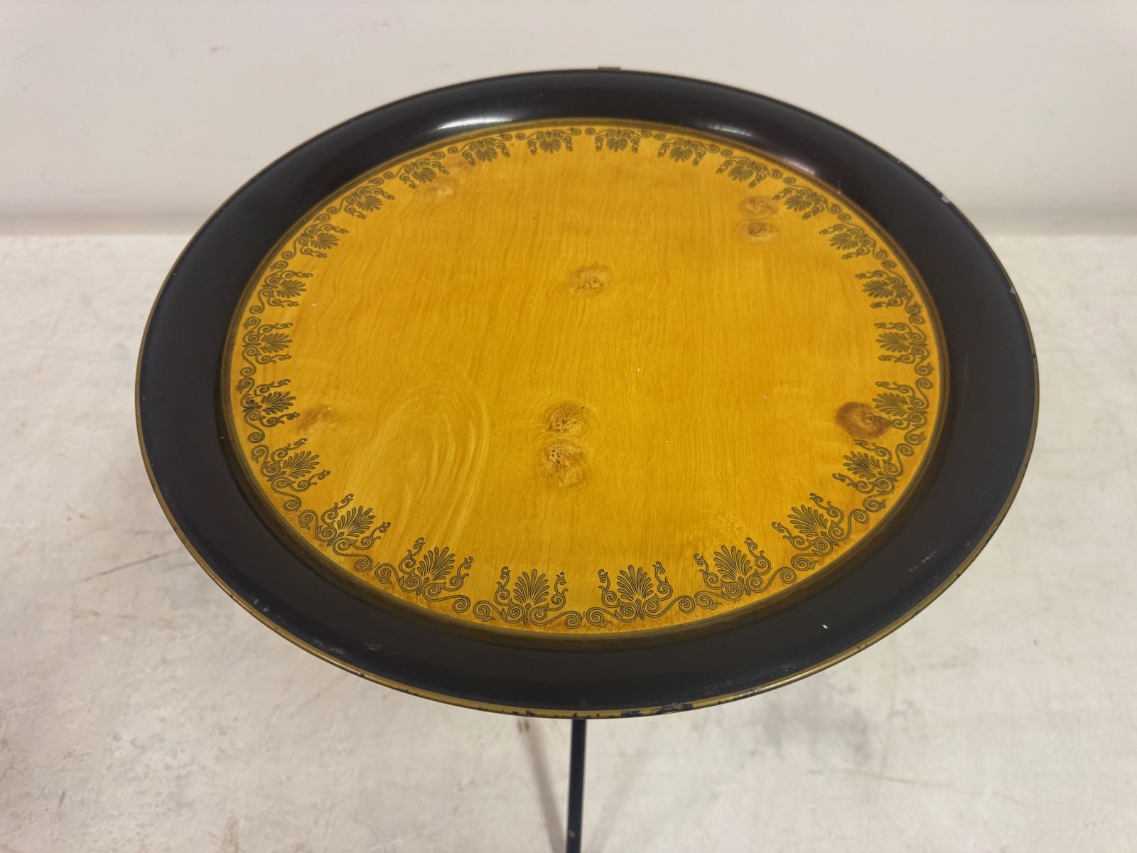 1970s Folding Metal Table In The Style Of Christian Dior photo vinterior