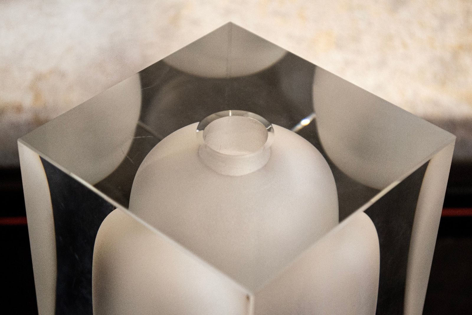 Glazen Blokvormige Vaas Van Rosenthal Studio Line, Jaren 2000 photo Woonaccessoires