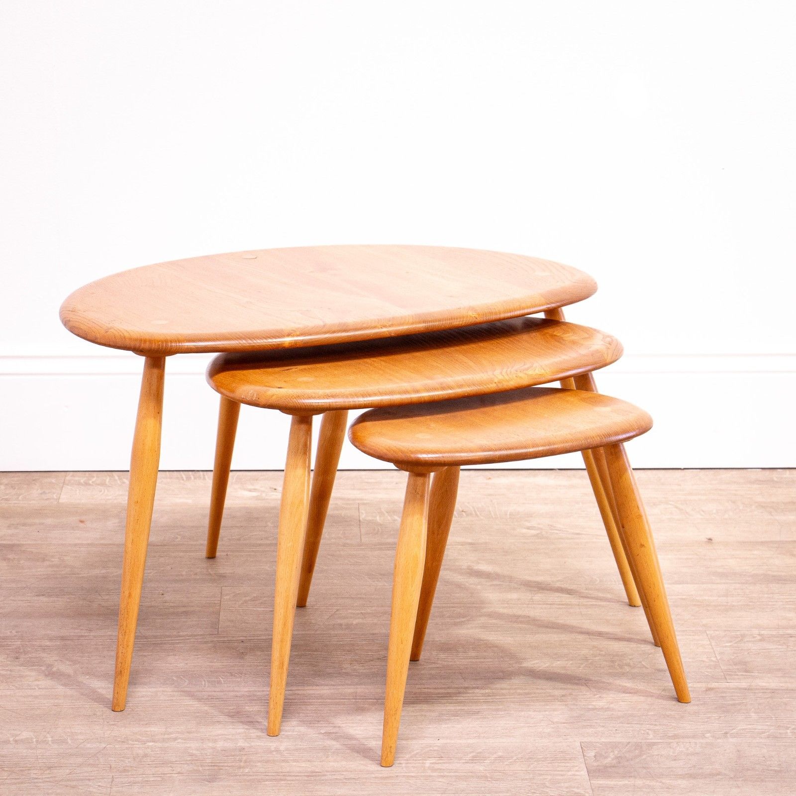 Ercol Pebble Table Nest Model 354