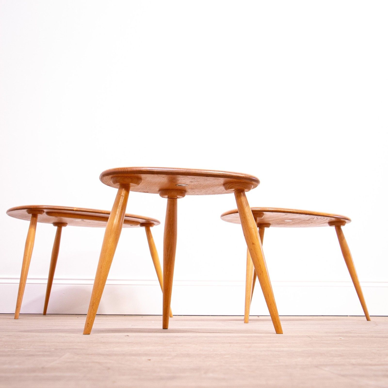 Ercol Pebble Table Nest Model 354 photo 650.0