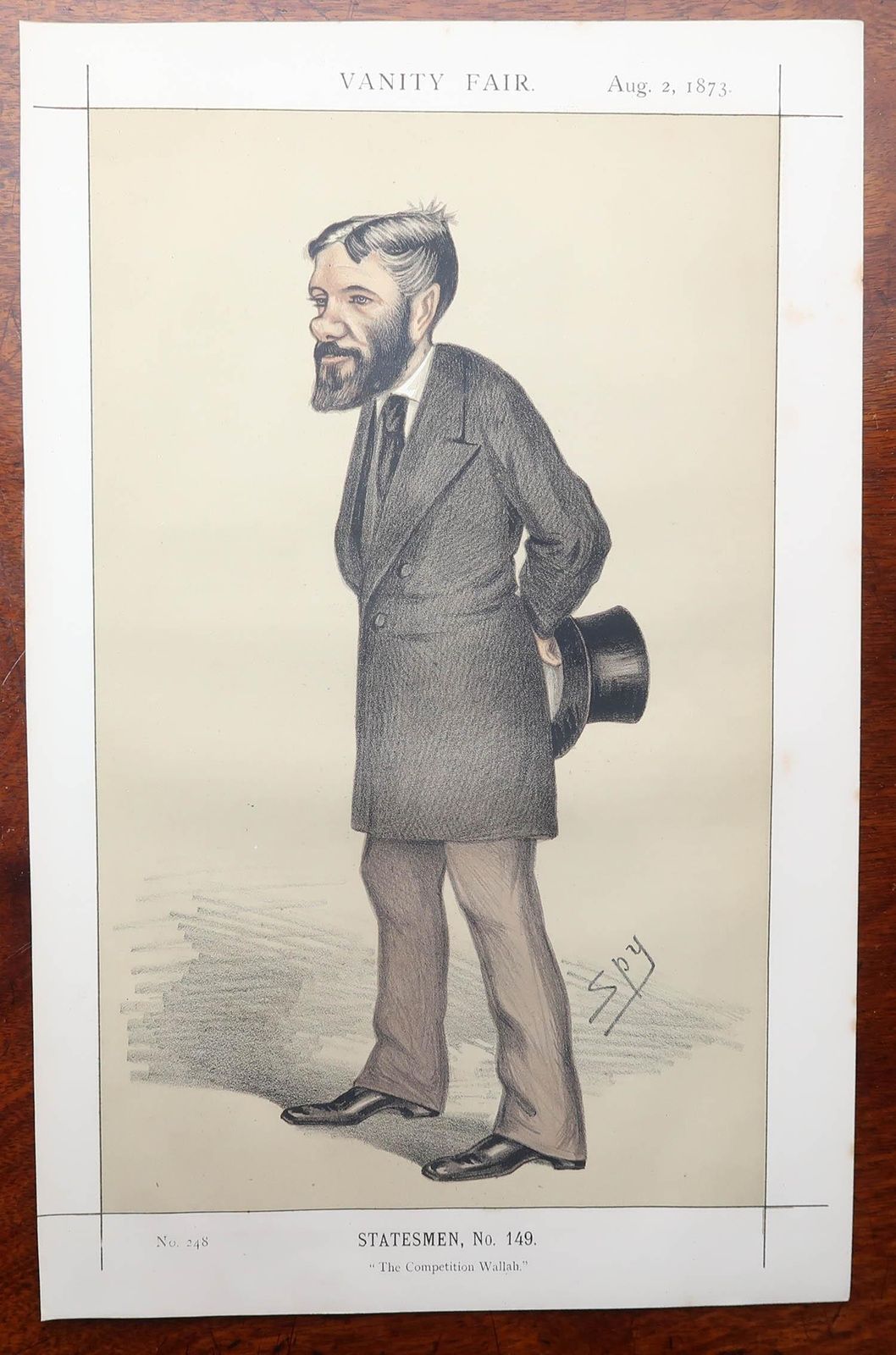 Set Of 12 Original Antique Vanity Fair " Spy " Prints Of " Statesmen ". 1873 photo 220.0