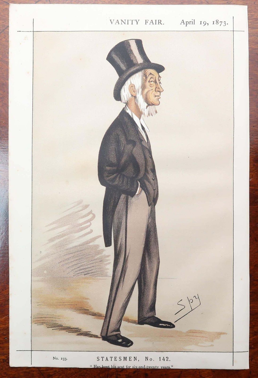 photo vinterior Set Of 12 Original Antique Vanity Fair " Spy " Prints Of " Statesmen ". 1873