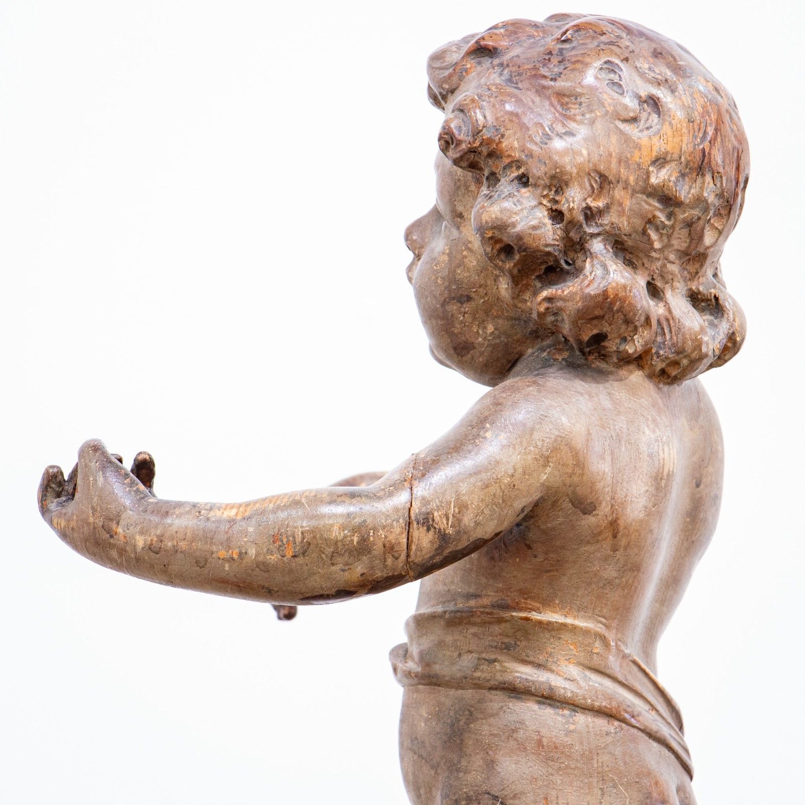 18th Century Italian Carved Figure Of Putto photo vinterior