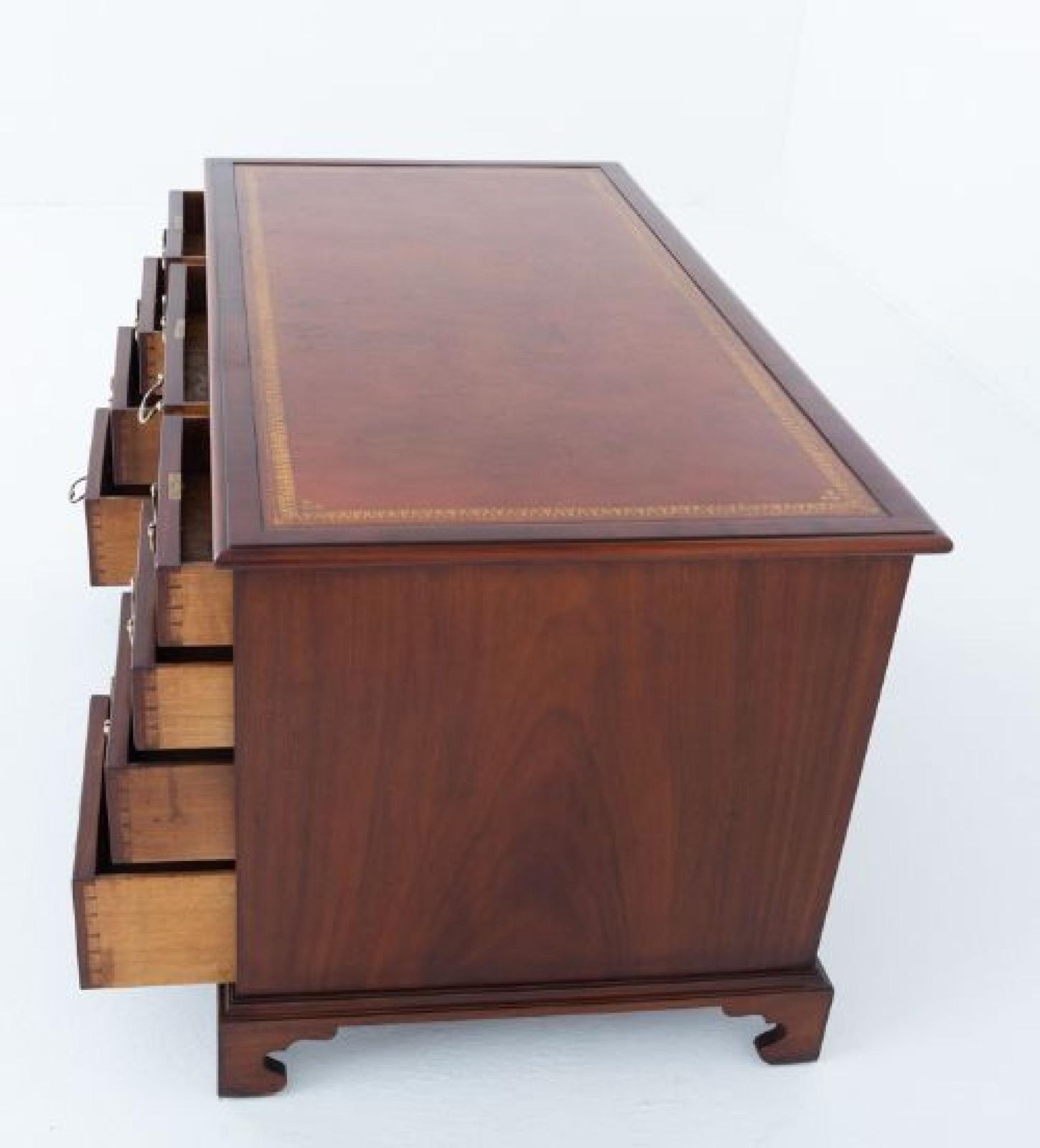 Period Georgian Pedestal Desk Mahogany Bureau 1790 photo buy