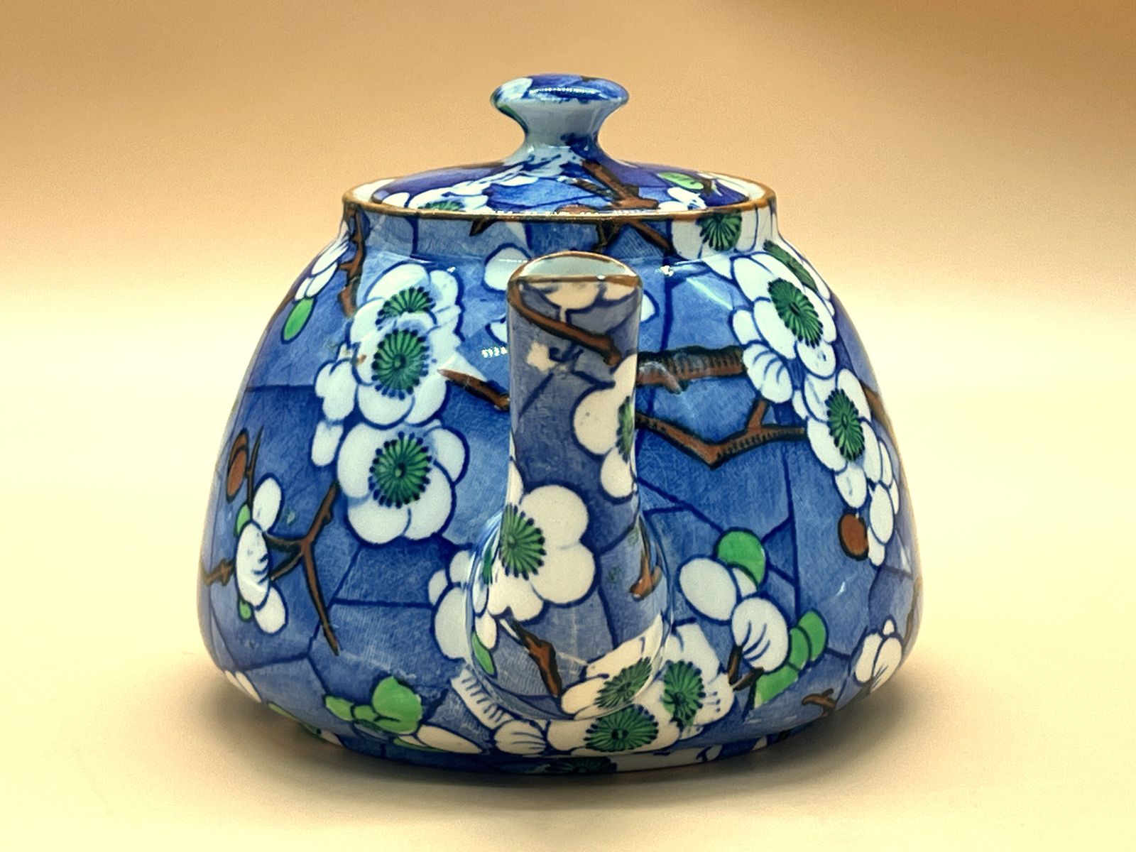 Art Deco Frederick Rhead Bursley Ware Cherry Blossom Design Teapot For 2. C1920's. photo furniture