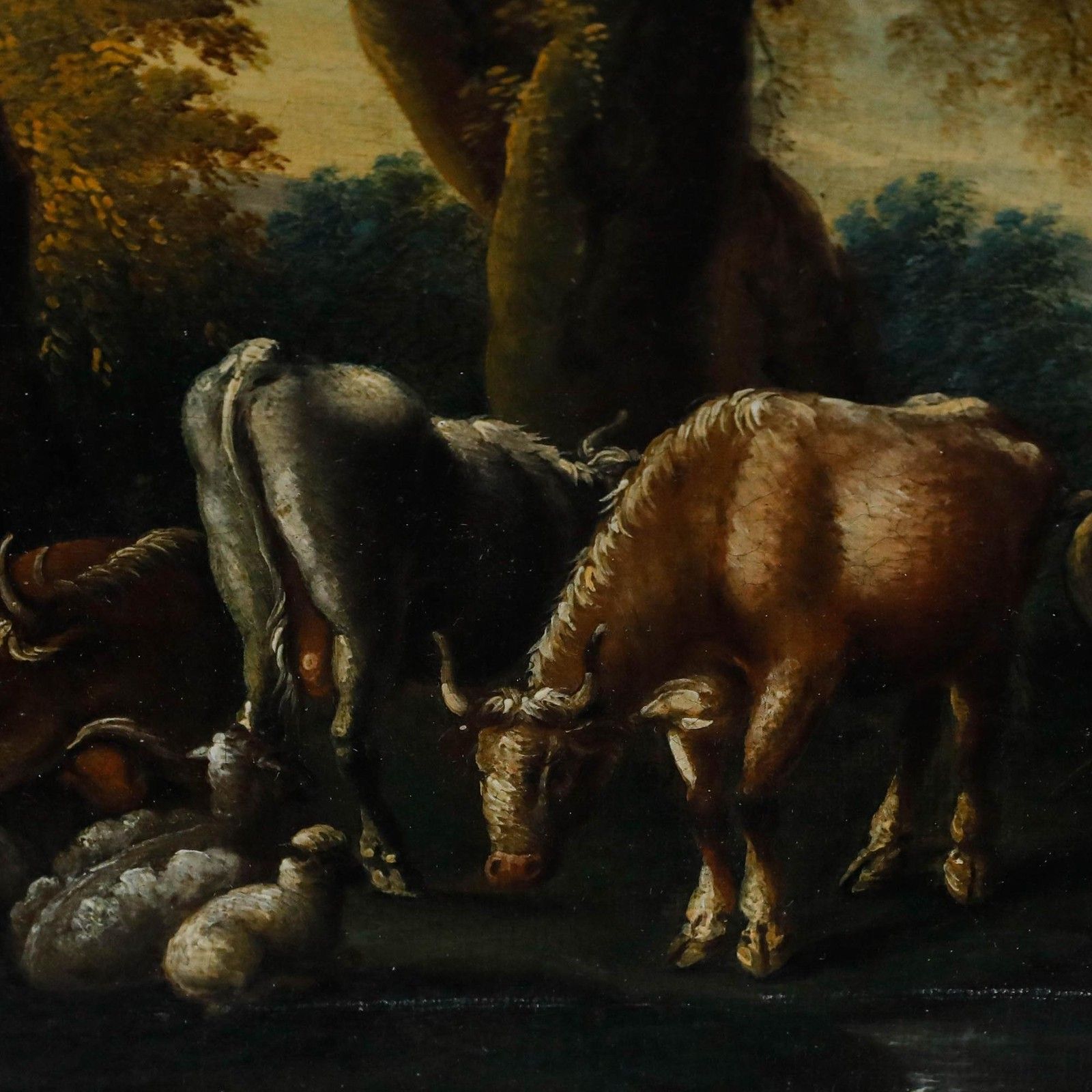 C.1700 Oil At The Watering Place photo Art