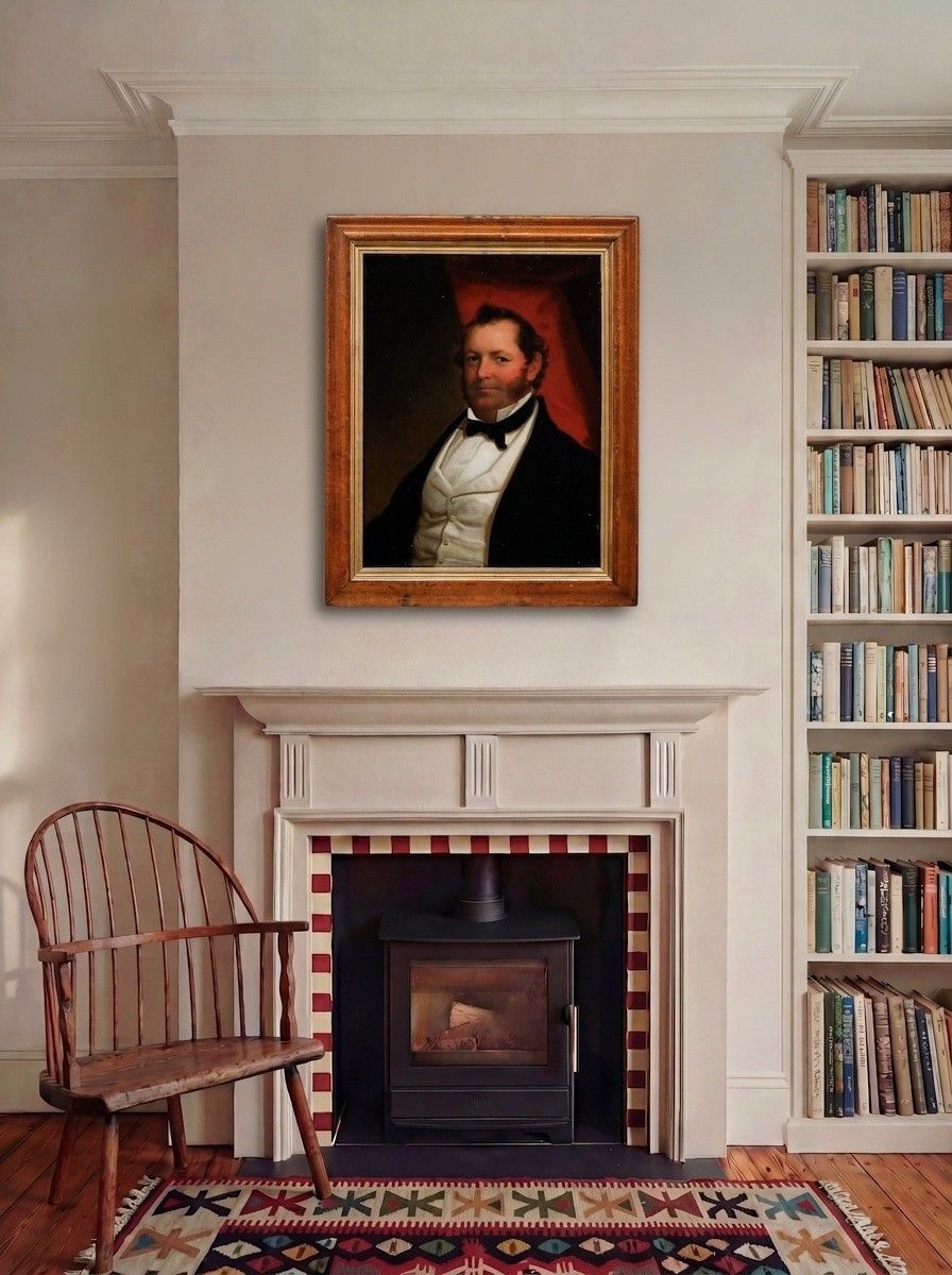 Fine Mid 19th Century Oil Portrait Of A Prosperous Gentleman photo for sale
