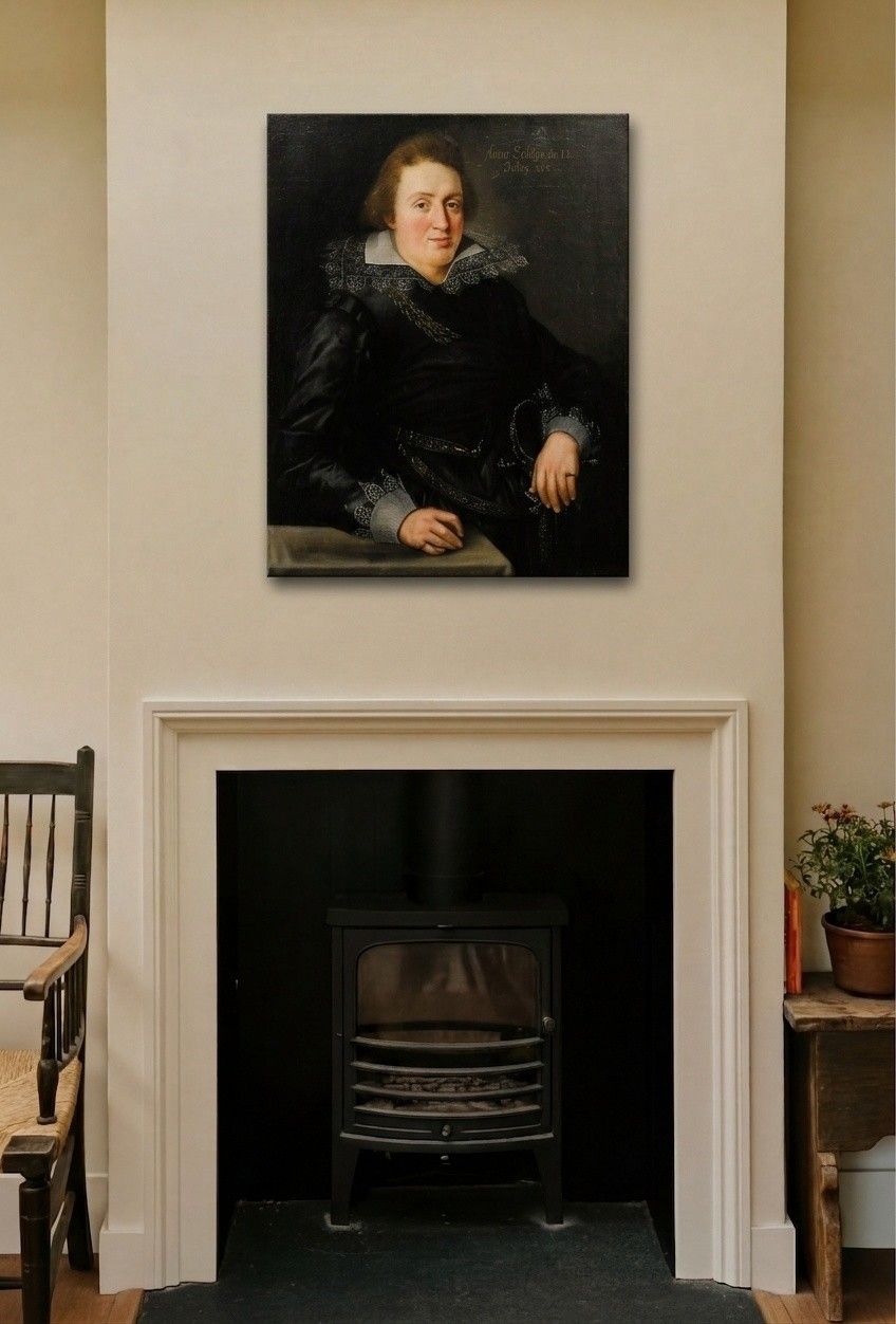 Attrib. Jacob Van Doort (D.1629) 1613 Oil, Portrait Of A Young Gentleman photo for sale
