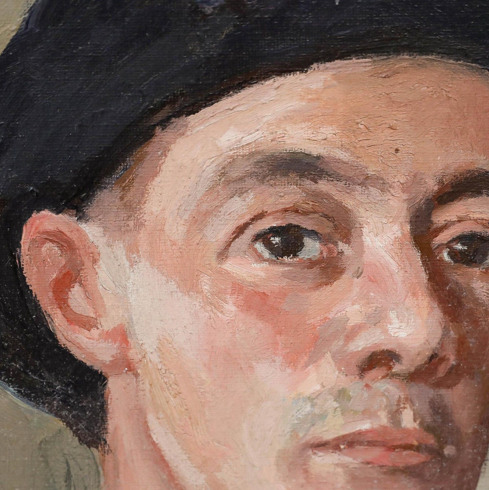 Max Wulfart (1876 1955) Mid 20th Century Oil, Portrait Of A Basque Man photo 450.0