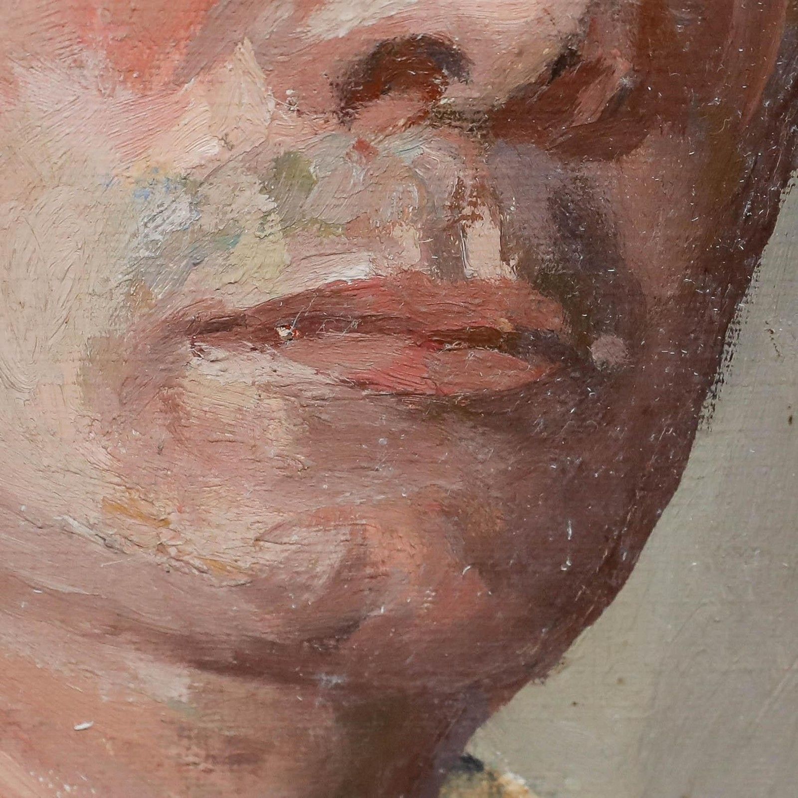 Max Wulfart (1876 1955) Mid 20th Century Oil, Portrait Of A Basque Man photo vinterior