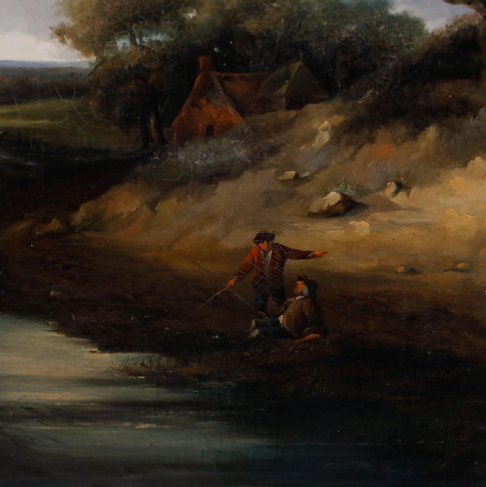 François Etienne Musin (1820 1888) Framed Oil, Idle On The Riverbank photo vinterior