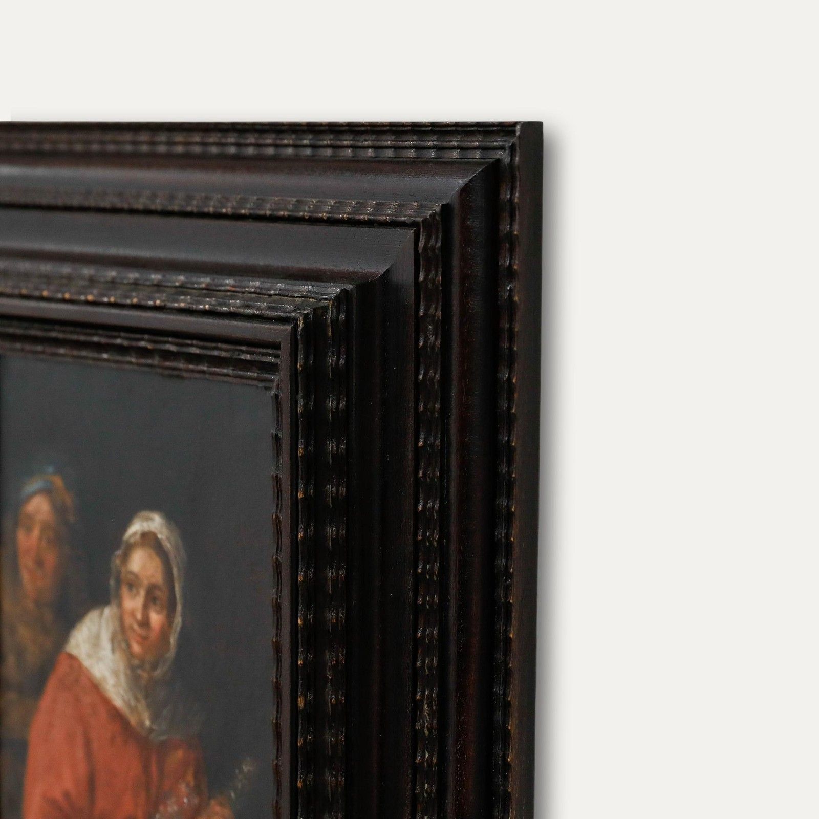 Dutch School 18th Century Oil Girl In A Red Cape photo buy