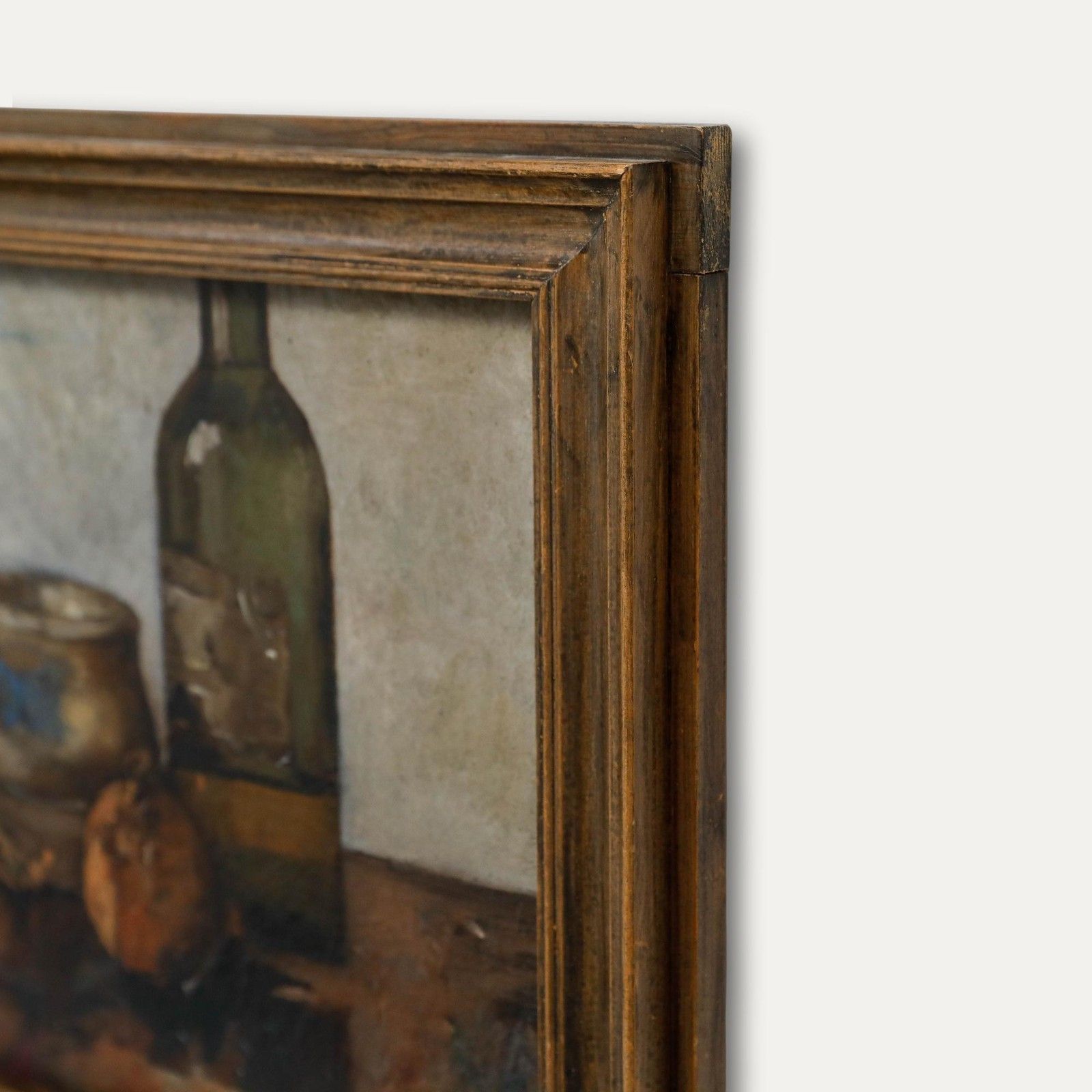 Frans De Nocker (1884 1955) Framed Oil, Still Life With Bottle & Onions photo buy