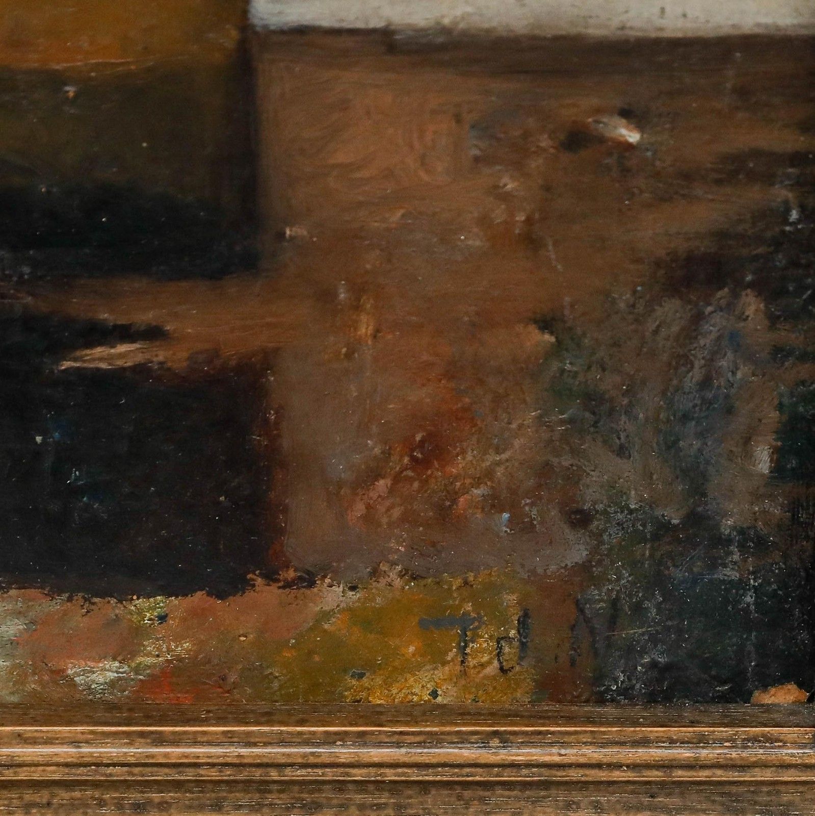 photo furniture Frans De Nocker (1884 1955) Framed Oil, Still Life With Bottle & Onions