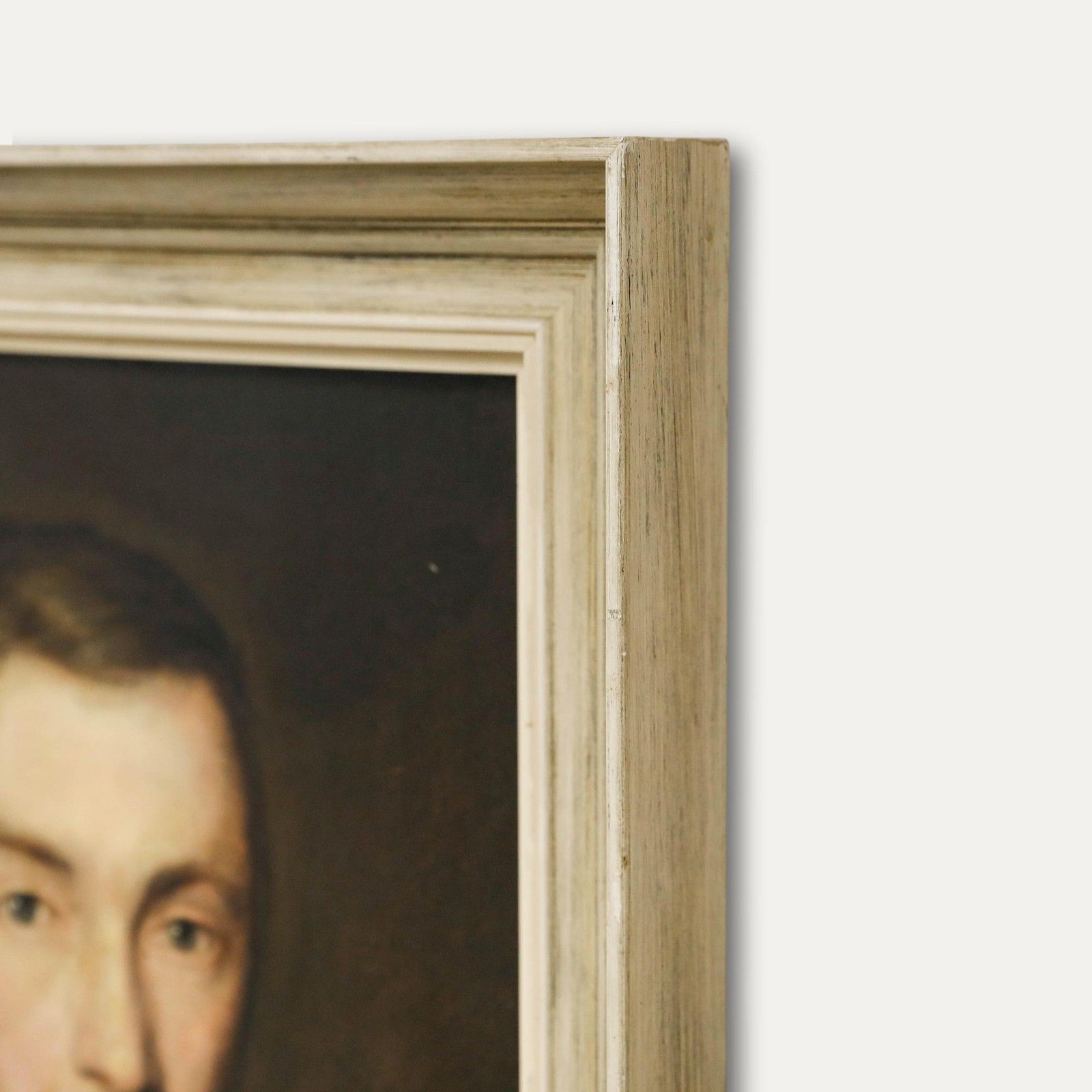 Framed 19th Century Oil Portrait Of A Gentleman photo vinterior