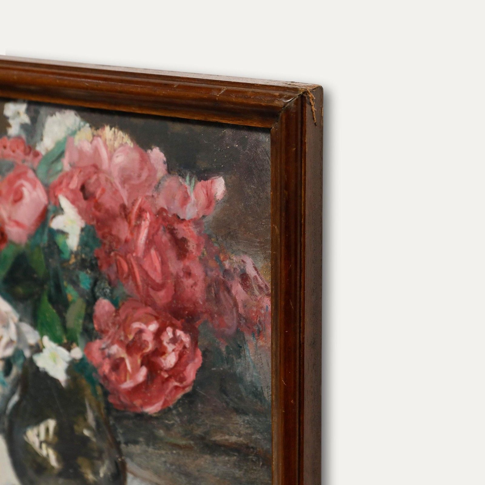 Cecile Hertz Eyrolles (1875 1974) Mid 20th Century Oil, Still Life With Roses photo buy