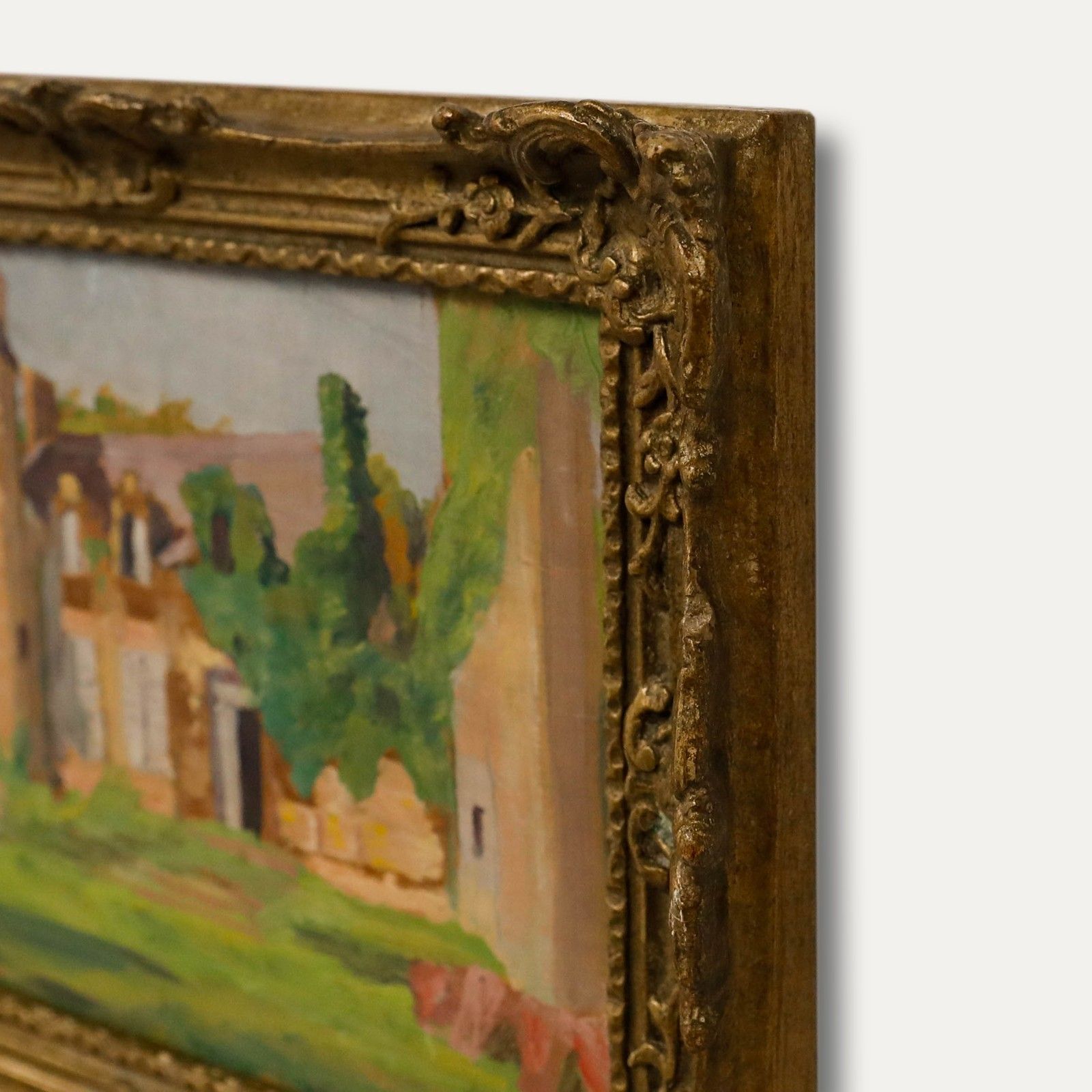 Cecile Hertz Eyrolles (1875 1974) Framed Oil, Summer At The Chateau photo vinterior