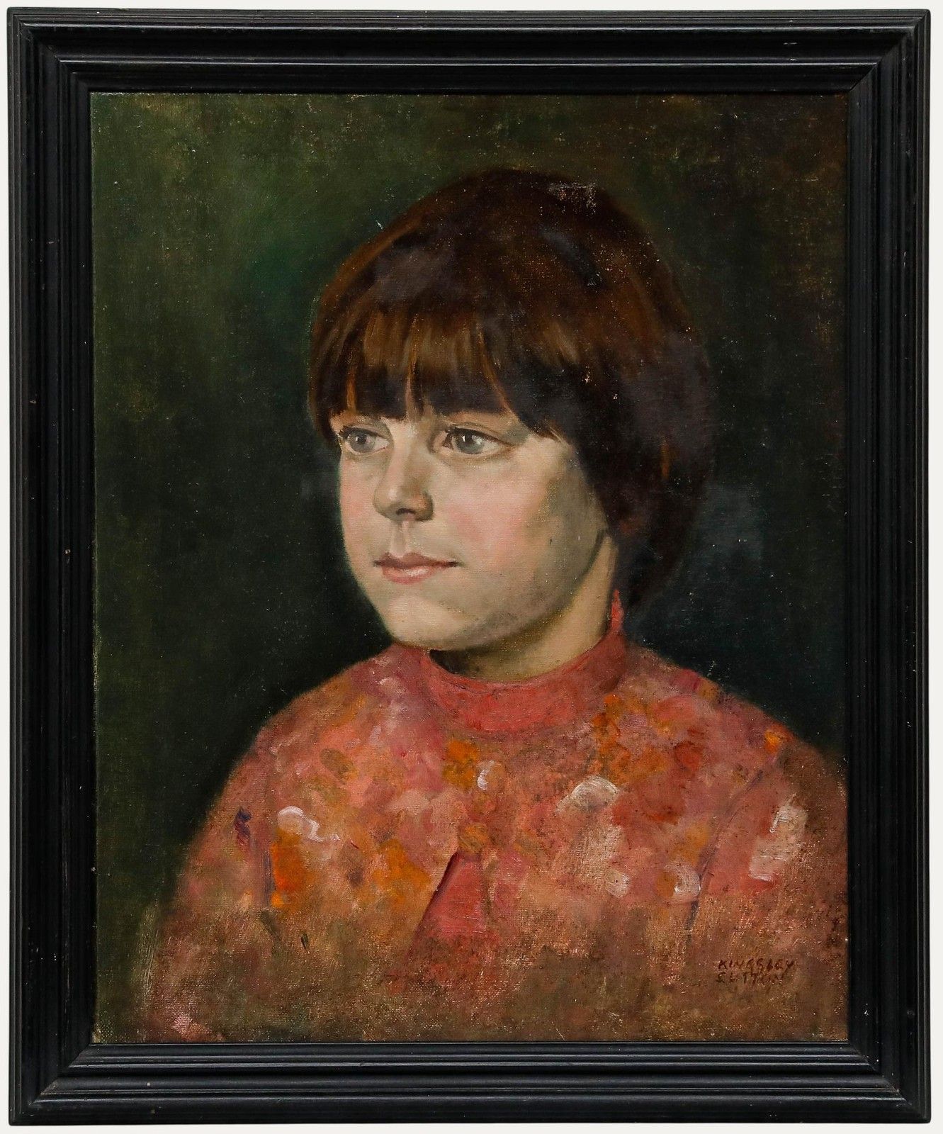 John Kingsley Sutton Frsa (1907 1976) Framed Mid 20th Century Oil, Patricia