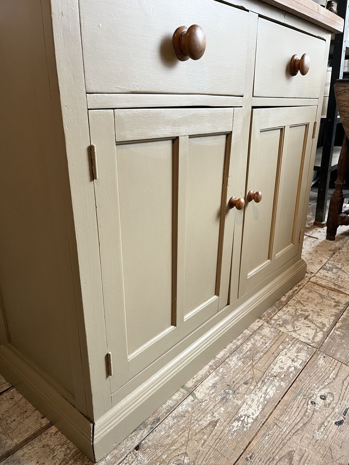 photo buy Truffle Painted Edwardian 2 Drawer Sideboard