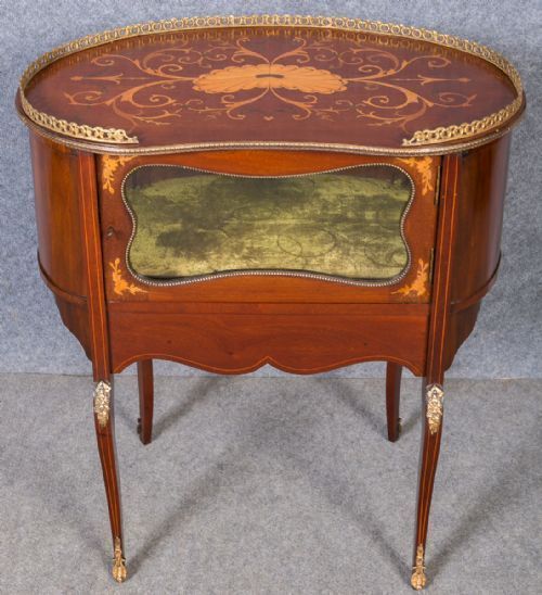 Inlaid Kidney Shaped Lamp End Table photo Furniture