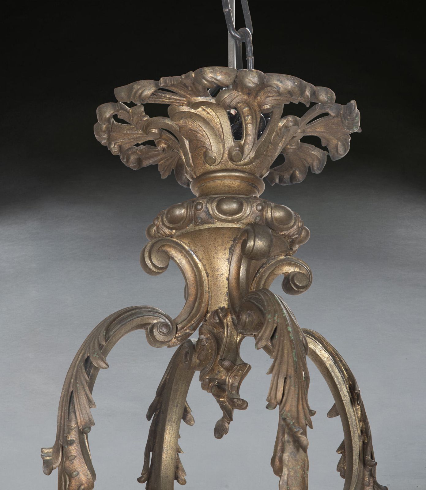19th Century Bronze Sixteen Light Chandelier photo for sale