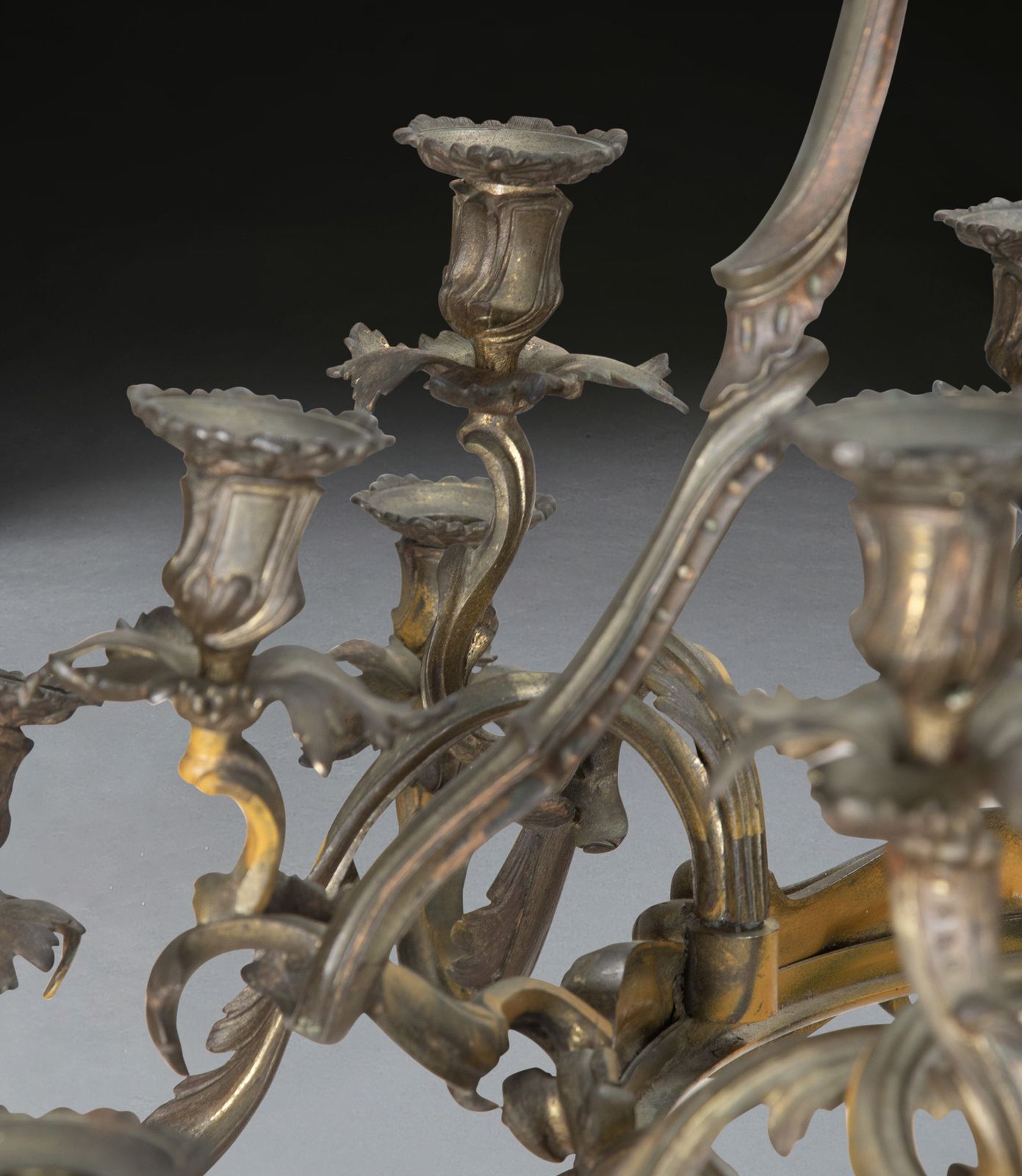 19th Century Bronze Sixteen Light Chandelier photo buy