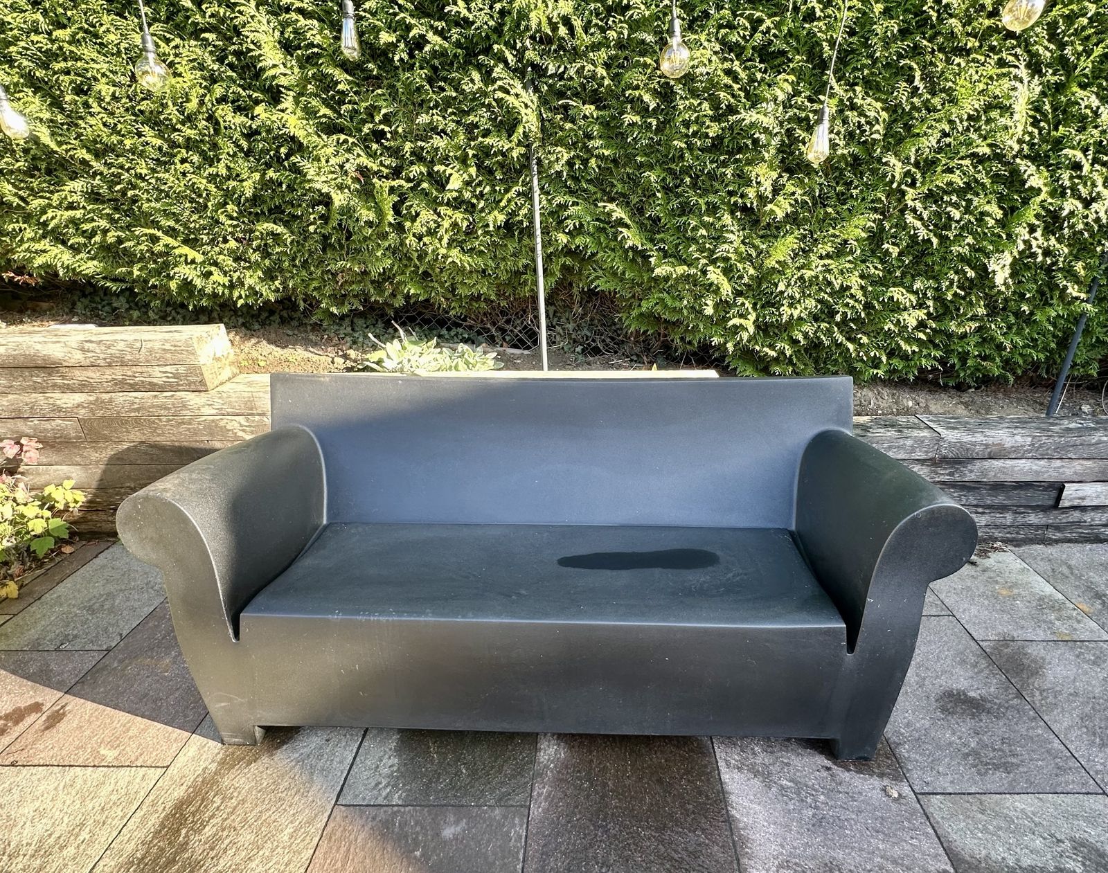 Philip Starck Bubble Club Outdoor Sofa By Kartell Black Outdoor Furniture