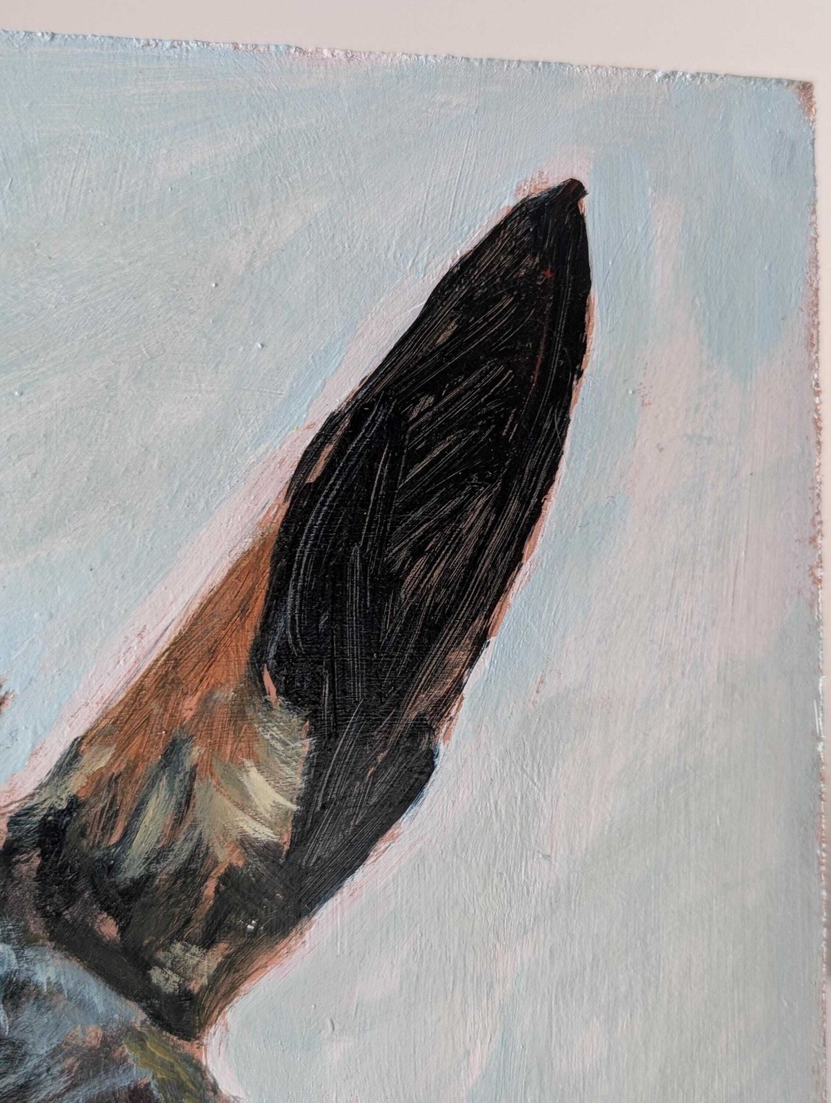 Oil On Panel, Portrait Of A Donkey, 20th Century. photo 723.0