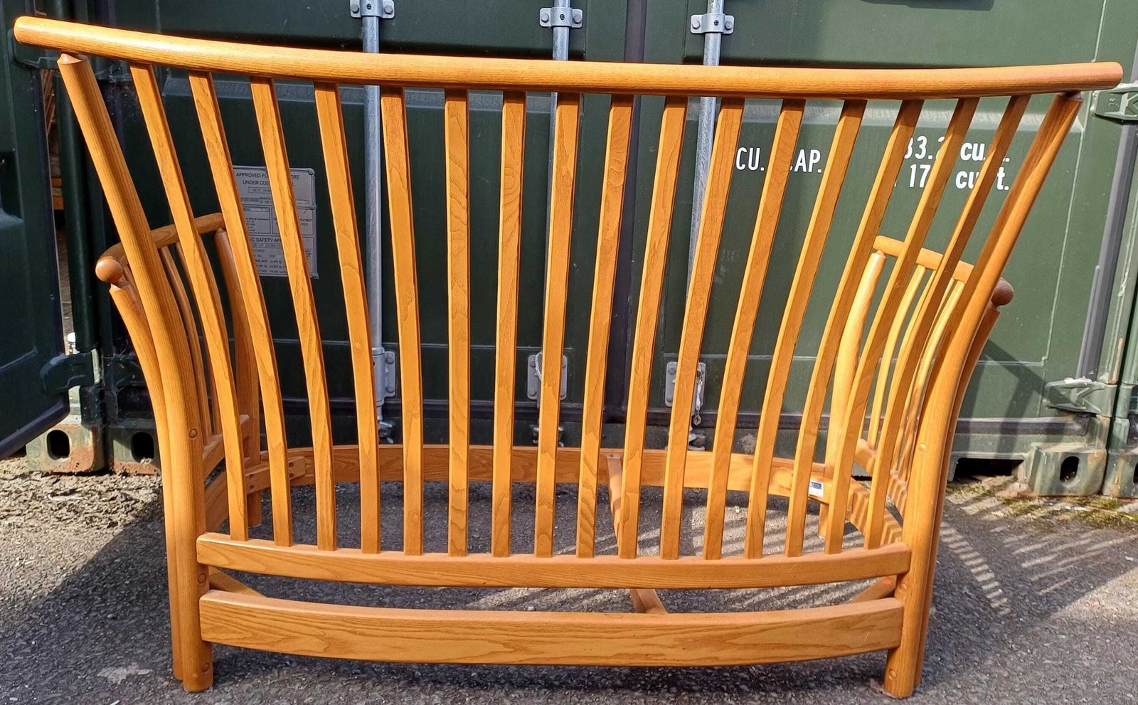 photo furniture Ercol Renaissance 2 Seat Sofa   Ercol Fabric   Light Finish To Frame   Free Delivery Within 50 Miles, Further Afield "At Cost".