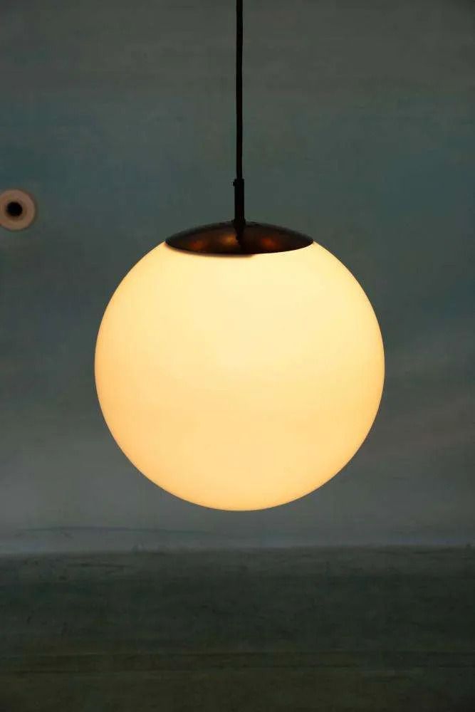 photo for sale Space Age Xl Bollamp Raak 70s, Minimalist Globe Pendant.