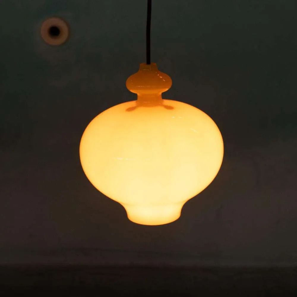 Vintage Glazen Hanglamp Hans Agne Jakobsson. photo vintage