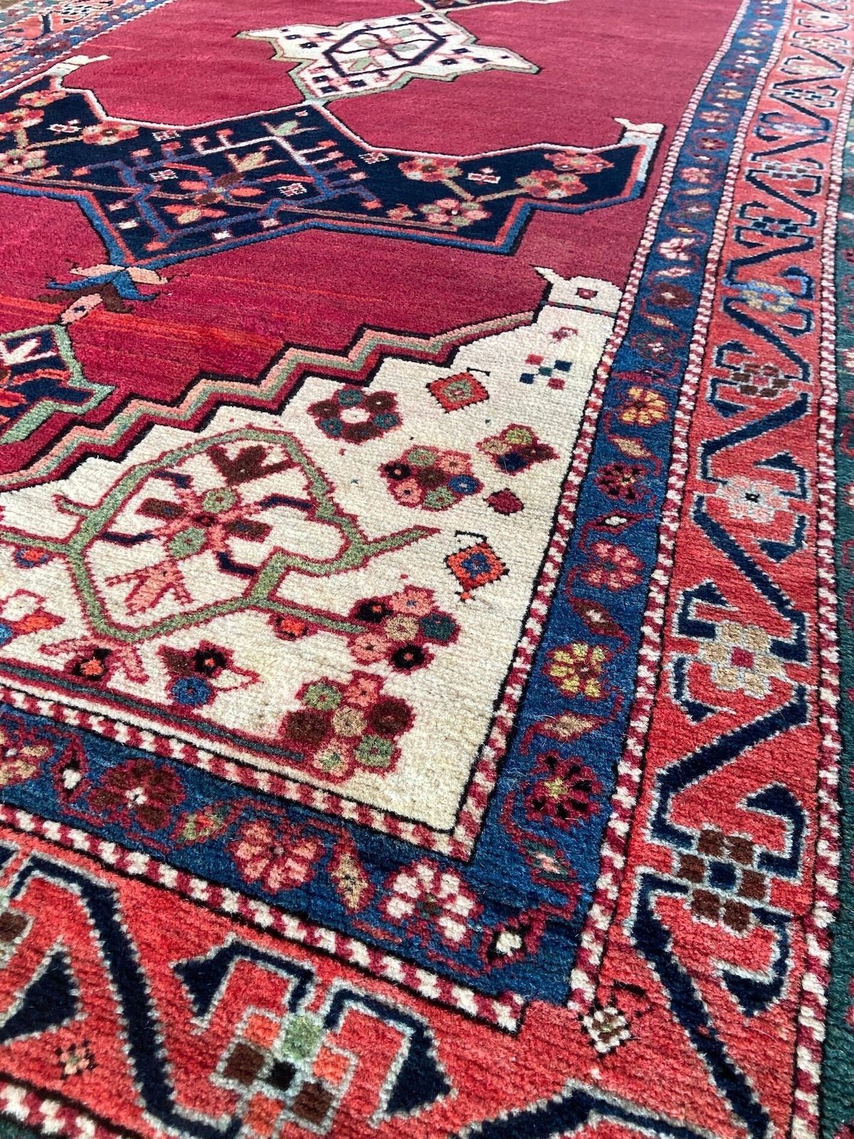 Antique Karabagh Long Rug 2.97m X 1.17m photo vintage