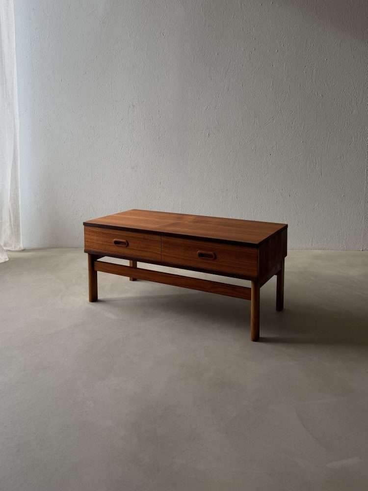 Japandi Lowboard Teak Chest Of Drawers 1960s Scandinavian photo vinterior