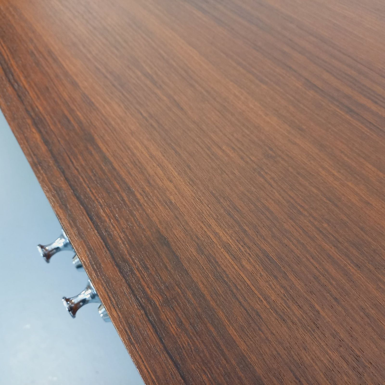 photo vinterior Modernist Sideboard By Alain Richard In Rosewood And Chromed Metal