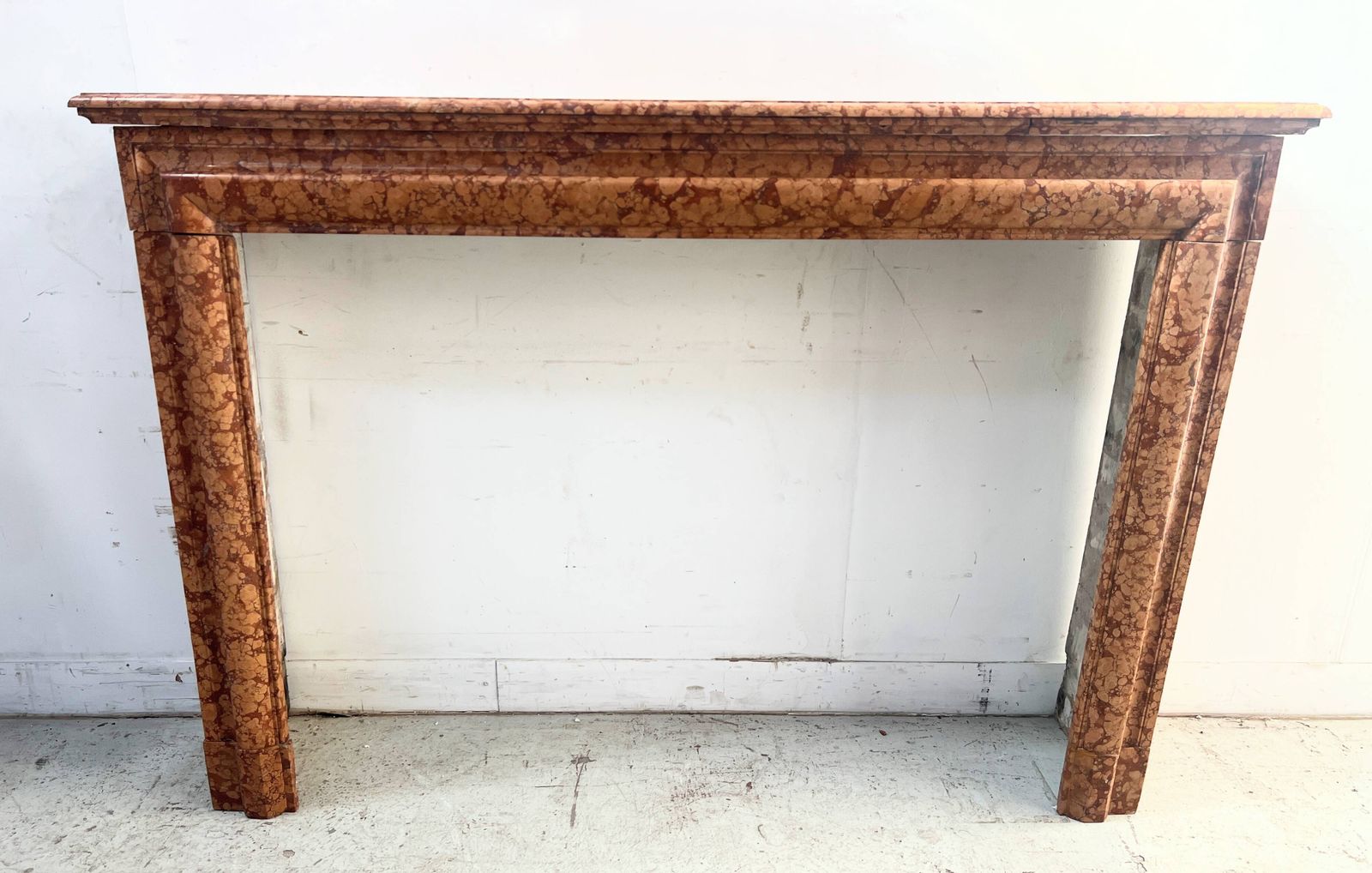 Louis XIV Style Fireplace In Speckled Breccia Marble, 19th Century photo furniture