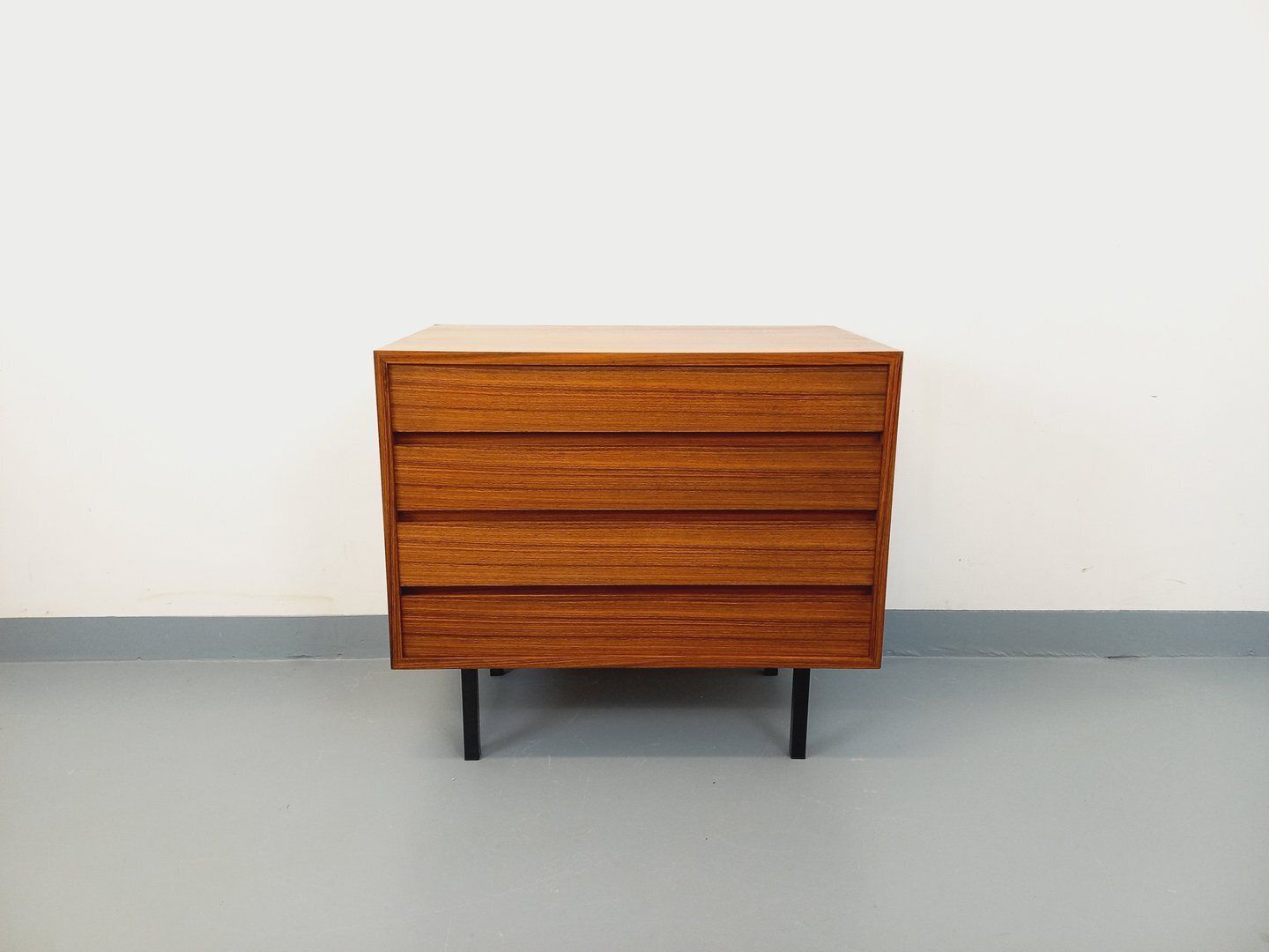 Modernist Scandinavian Chest Of Drawers In Rosewood And Metal photo furniture