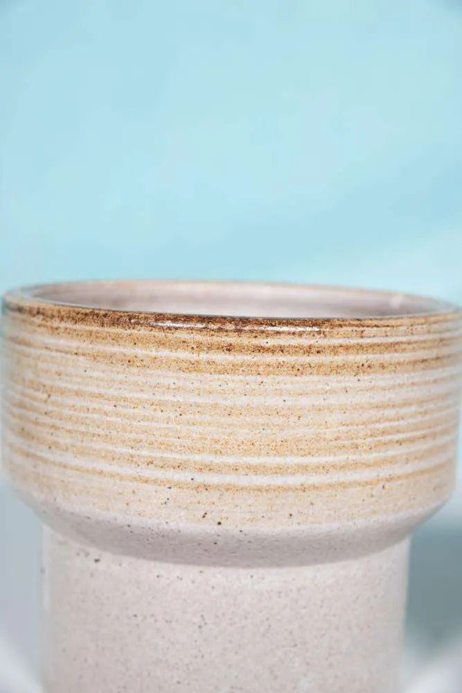 Bohemian Set Zaalberg Flower Pots, Sixties Ceramic Planter. photo Home Decor