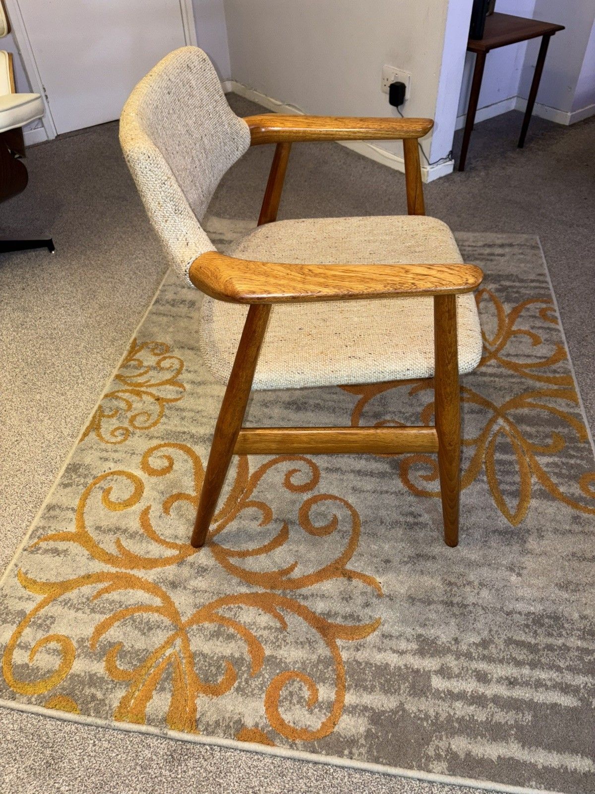 photo vintage Mid Century Danish Teak Glostrup Dining/Desk Armchair G Plan Era Retro Mcm