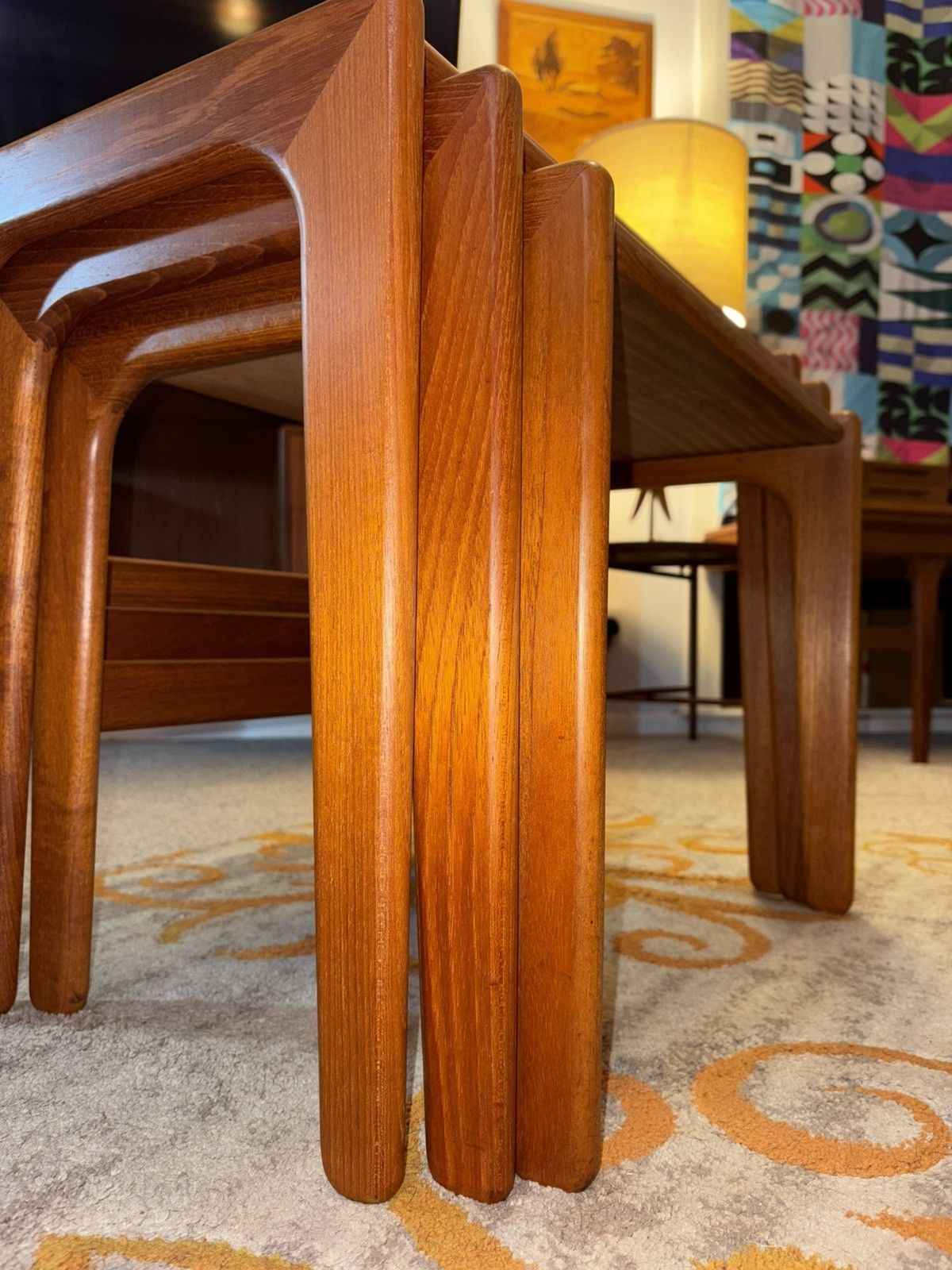 Mid Century Danish Salin Teak Nest Of Tables G Plan Era  Retro Vintage photo vinterior
