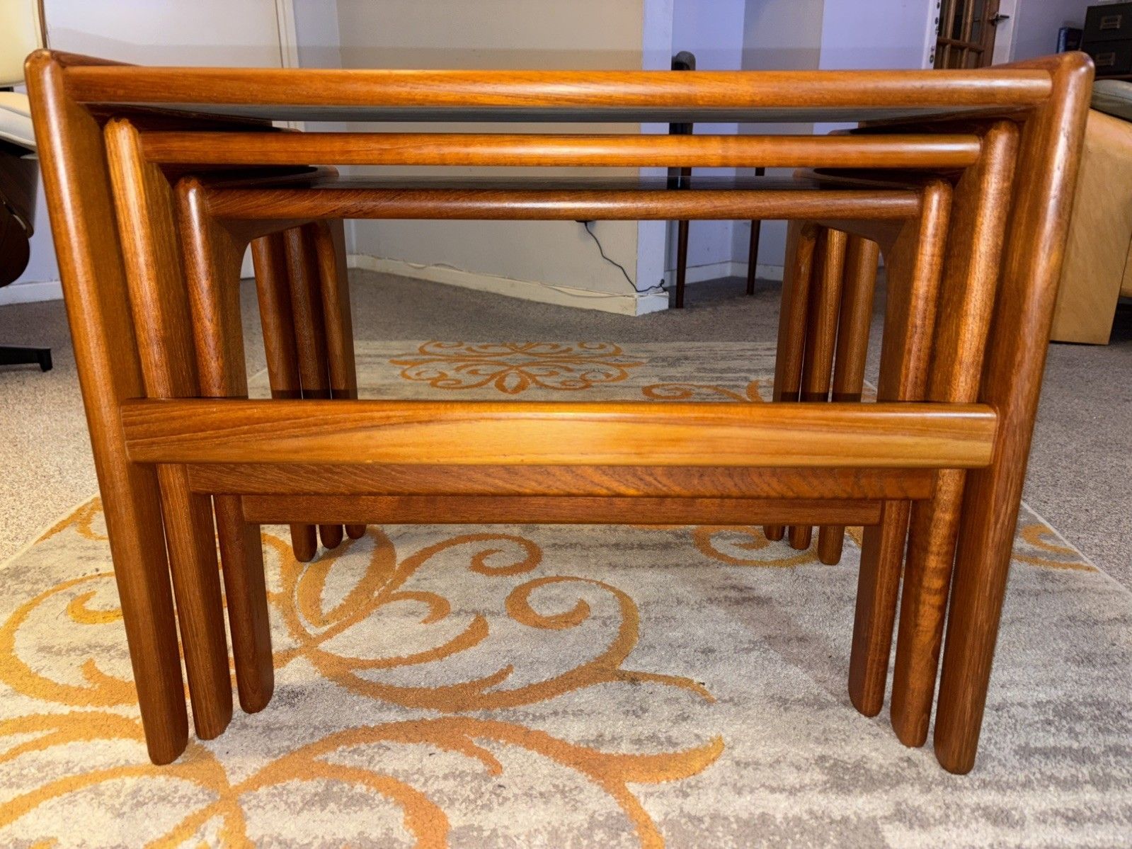 photo for sale Mid Century Danish Salin Teak Nest Of Tables G Plan Era  Retro Vintage
