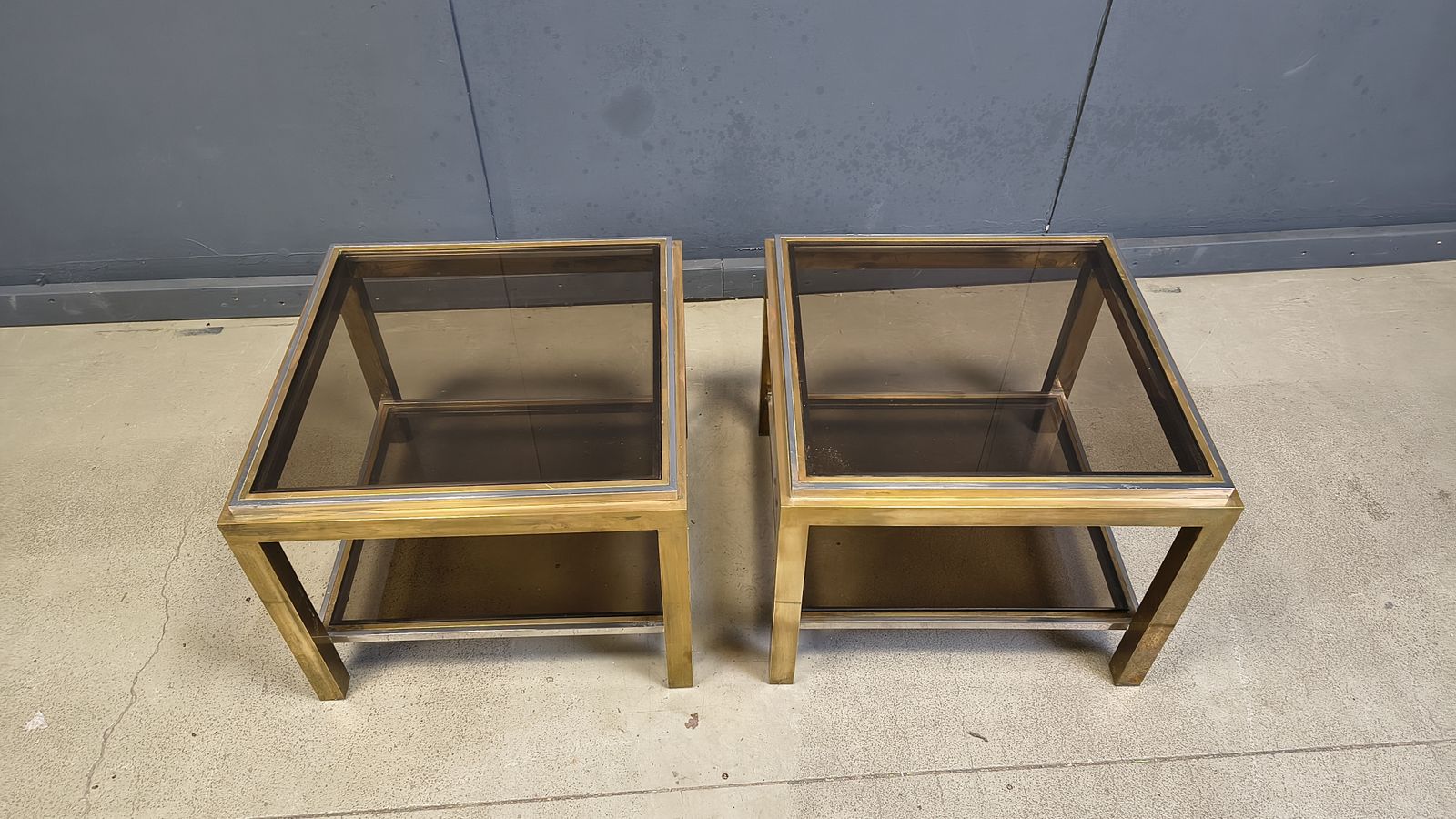 photo for sale Pair Of Side Tables Byjean Charles, 1970s