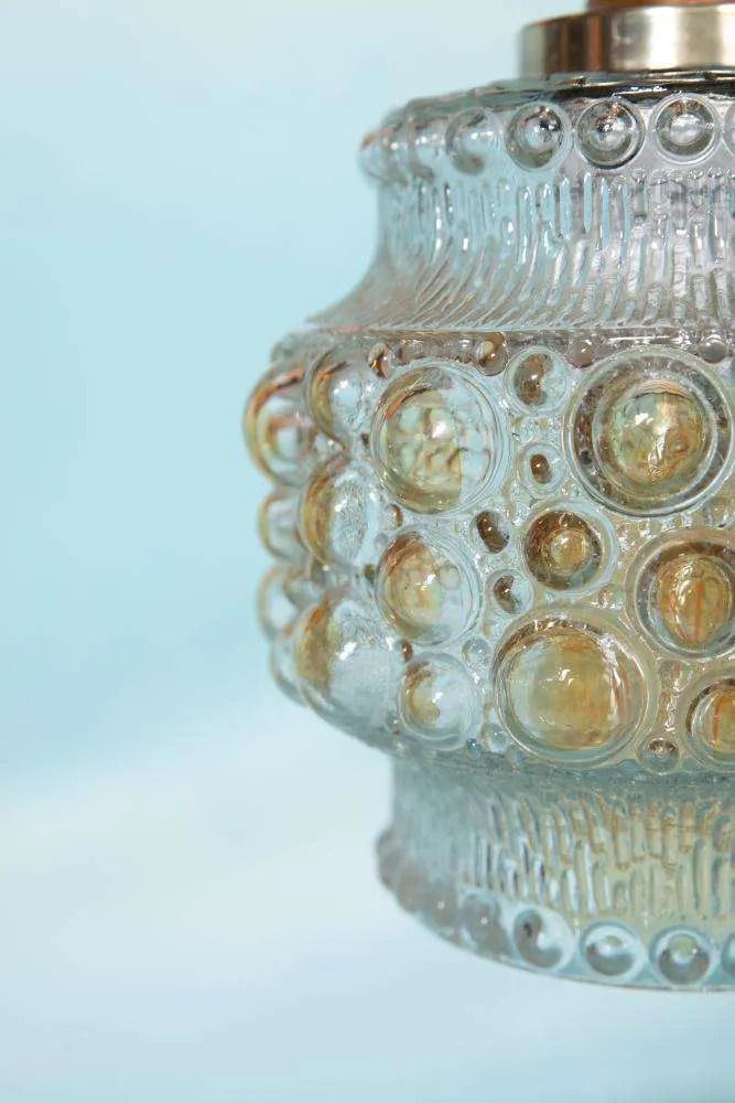 Vintage Scandinavische Glazen Hanglamp – Bubbles Glass Pendant. photo buy