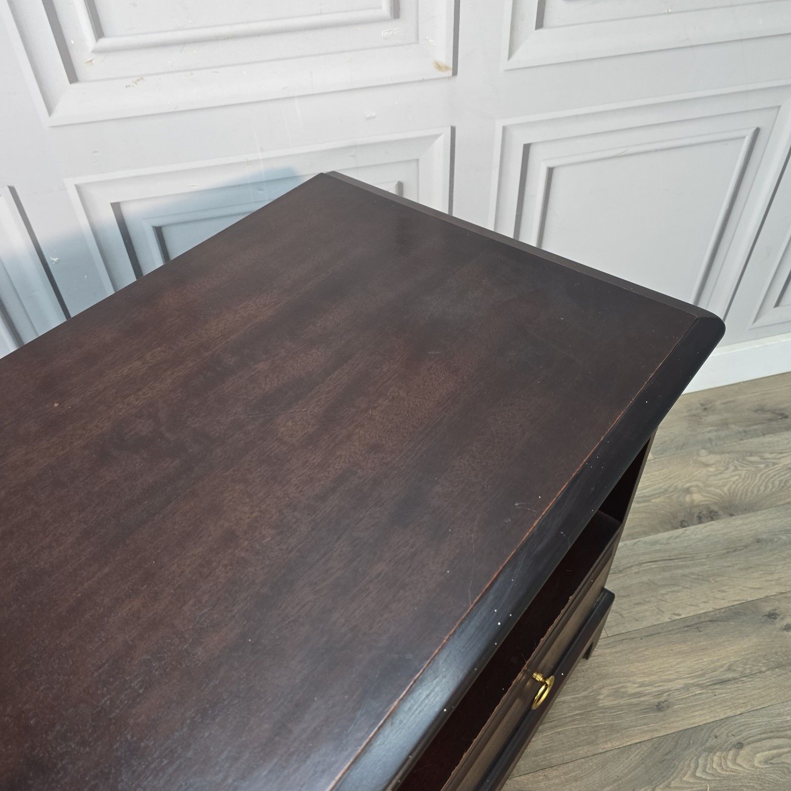 Vintage Stag Minstrel Tv Stand Unit Media Cabinet Mahogany Finish Retro Wooden photo Furniture