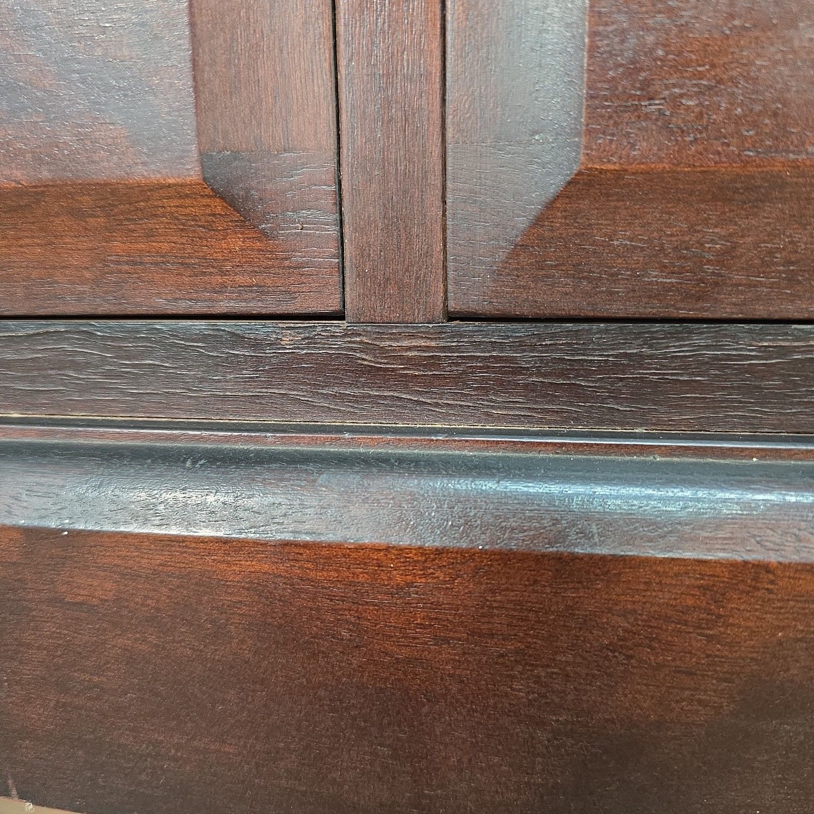 Furniture Vintage Stag Minstrel Tv Stand Unit Media Cabinet Mahogany Finish Retro Wooden photo