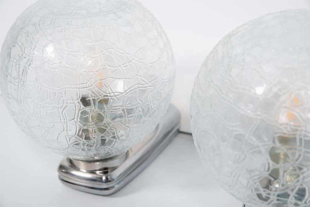 Set Space Age Wandlampen Jaren 70/80, Vintage Wall Sconces. photo vintage