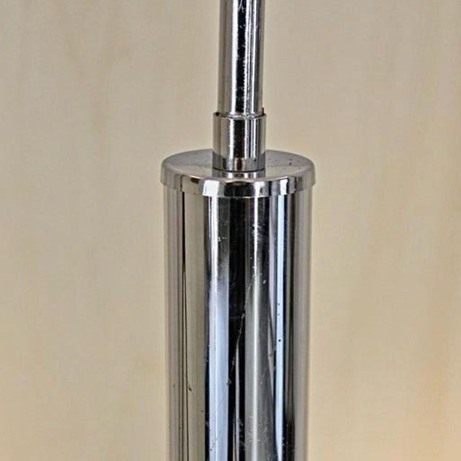 photo for sale 1970s Space Age Chromed Pendant Lamp By Av Mazzega, Murano Glass