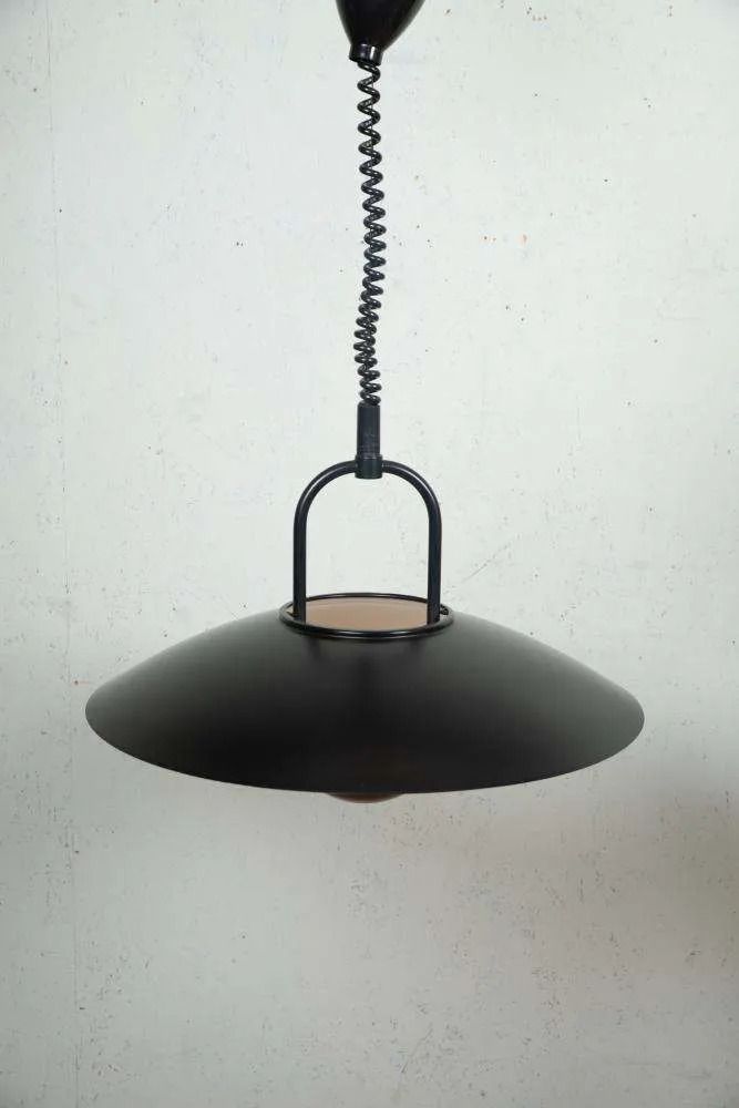 Postmodern Minimalistische Hanglamp Jaren 1980, In Hoogte Verstelbaar photo Verlichting