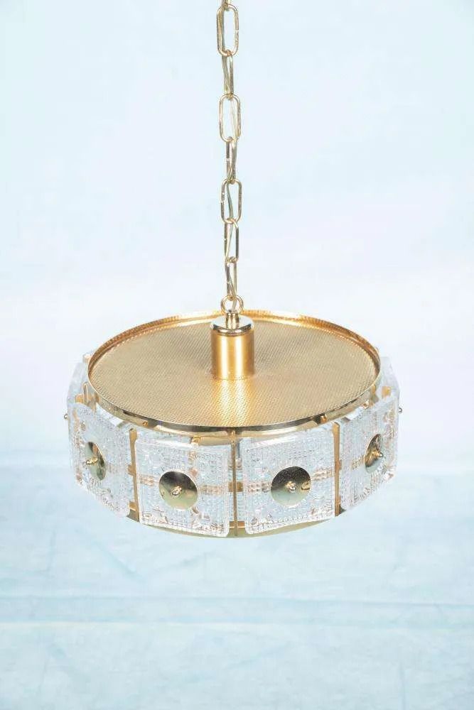 Vintage Design Hanging Lamp Orrefors Sweden, Carl Fagerlund. photo furniture