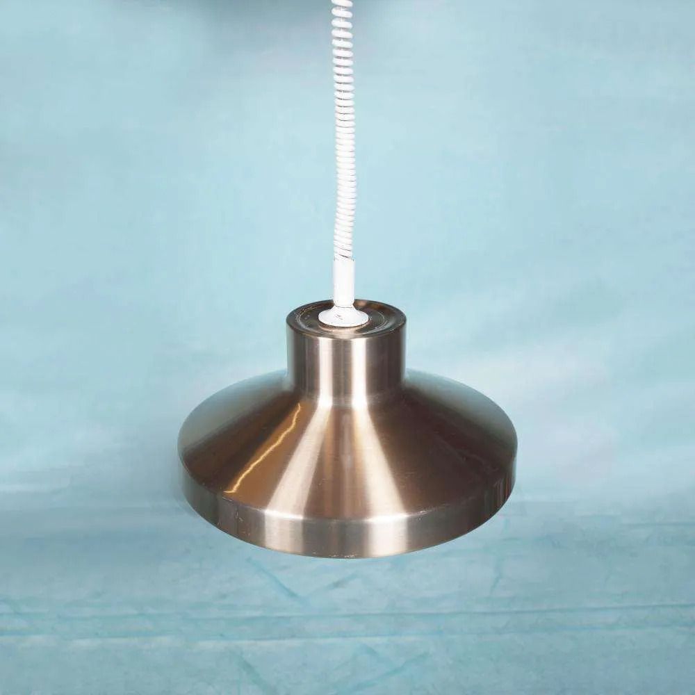 Vintage Aluminum Pendant Lamp From The 60s/70s, Dining Table Lamp.